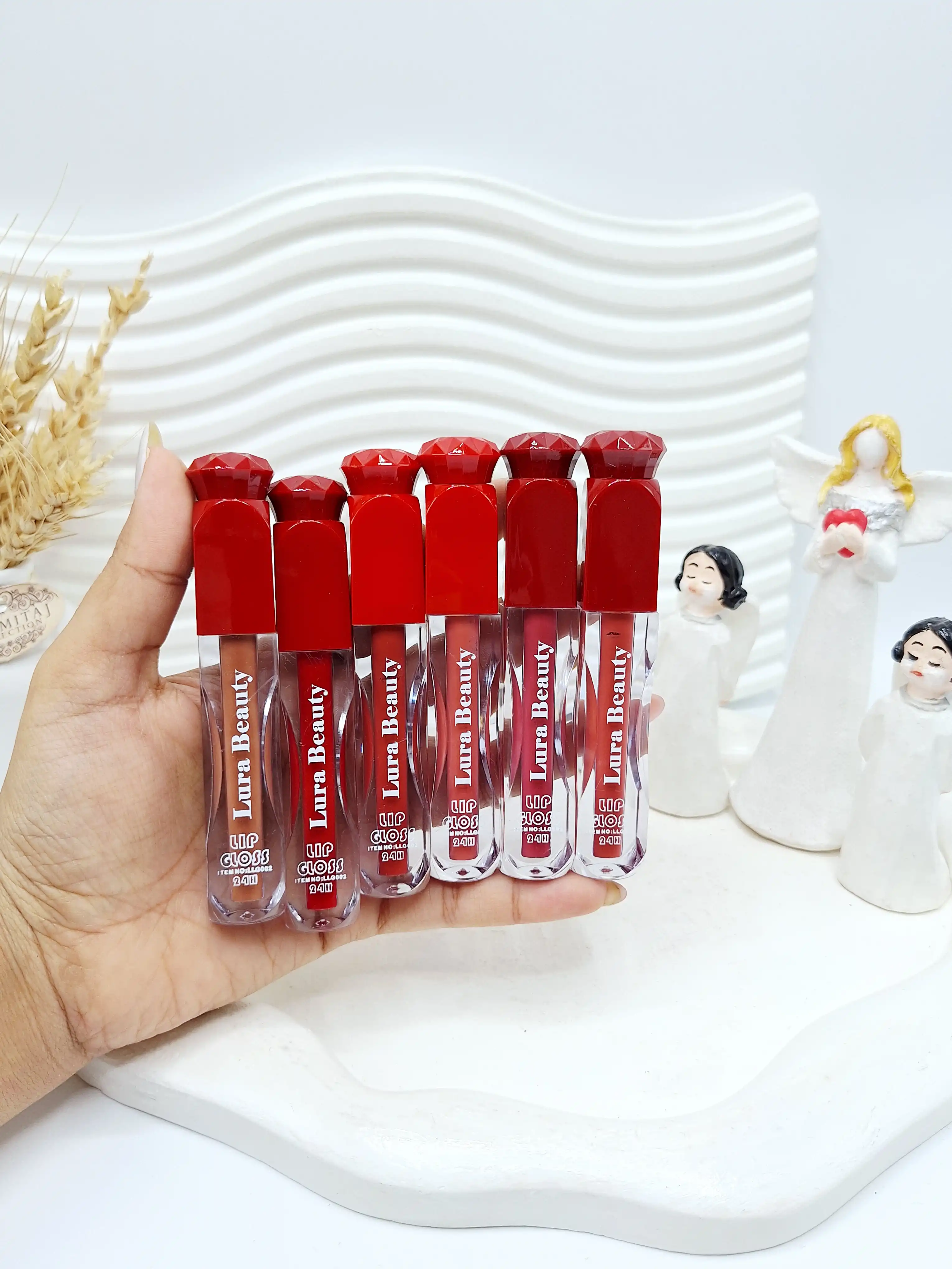 پک رژ مایع 12 تایی برند Lura Beauty کد 6672