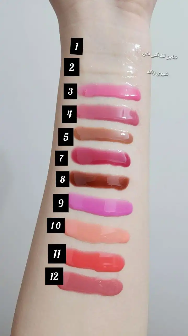 لیپ گلاس دوپ رود شیشه ای  برند page vine کارتن رنگی کد 0079