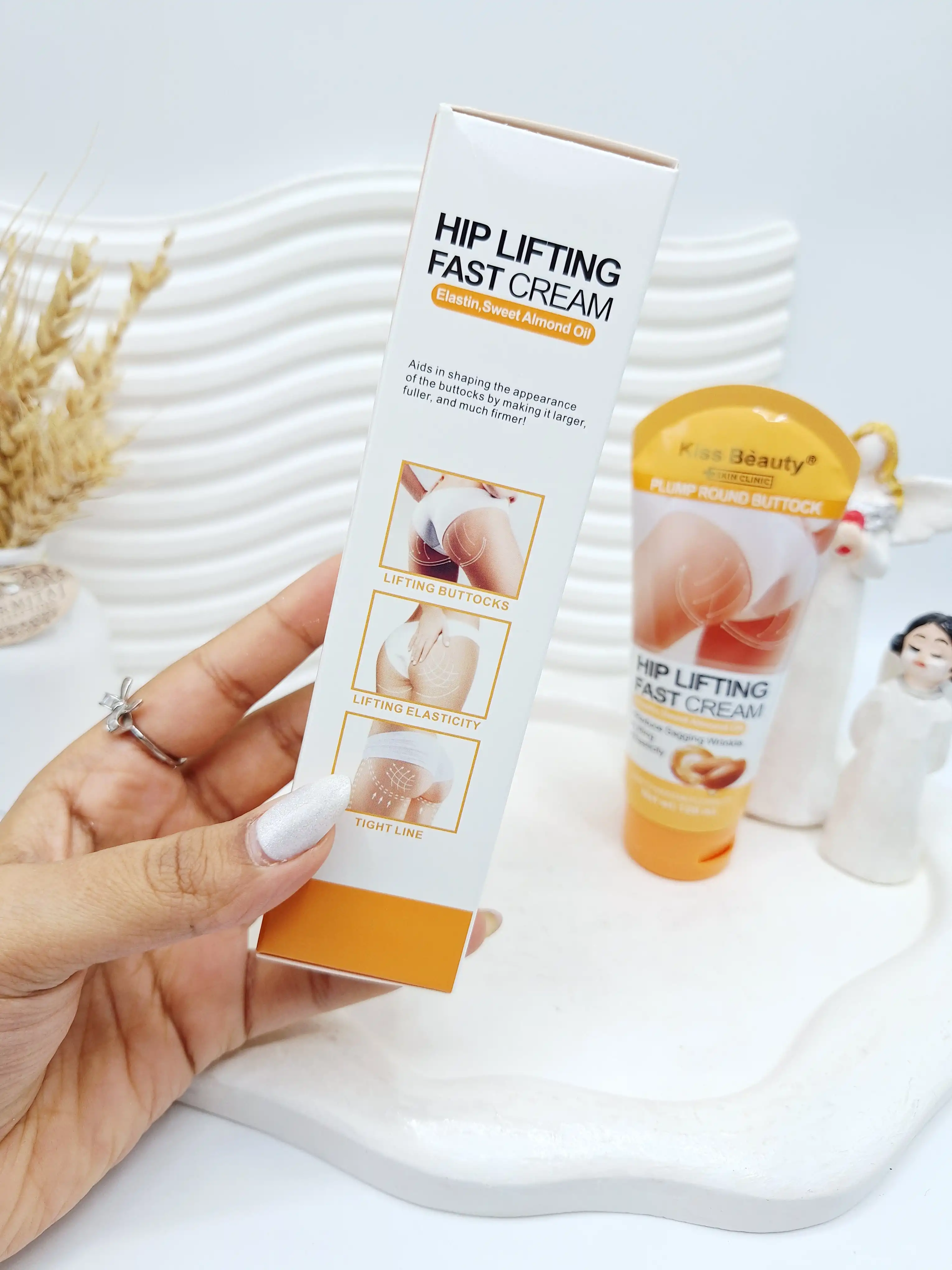 کرم لیفتینگ سریع باسن با عصاره بادام شیرین برند کیس بیوتی کد 7701