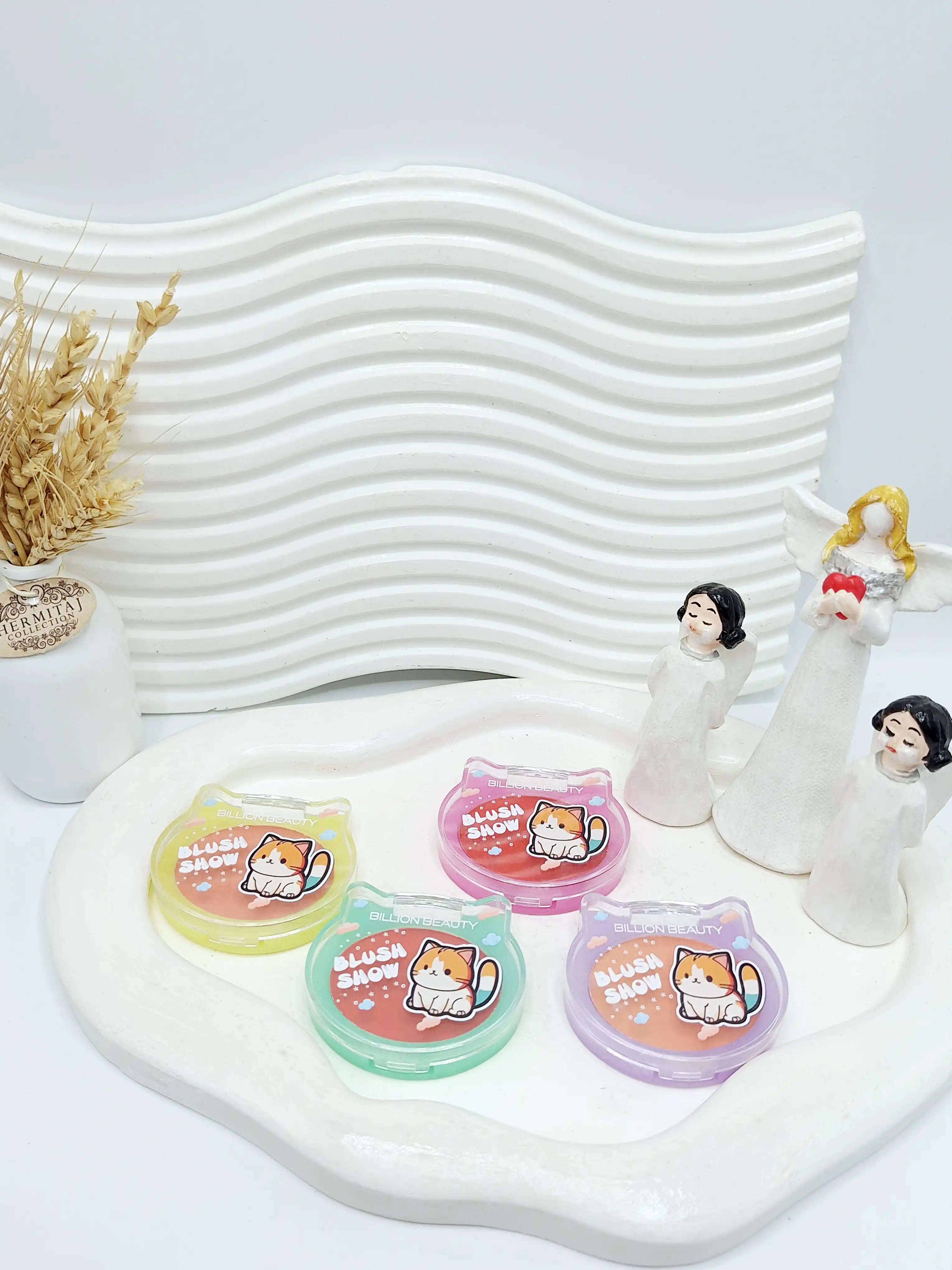 رژ گونه طرح گربه BILLION BEAUTY کد 10010