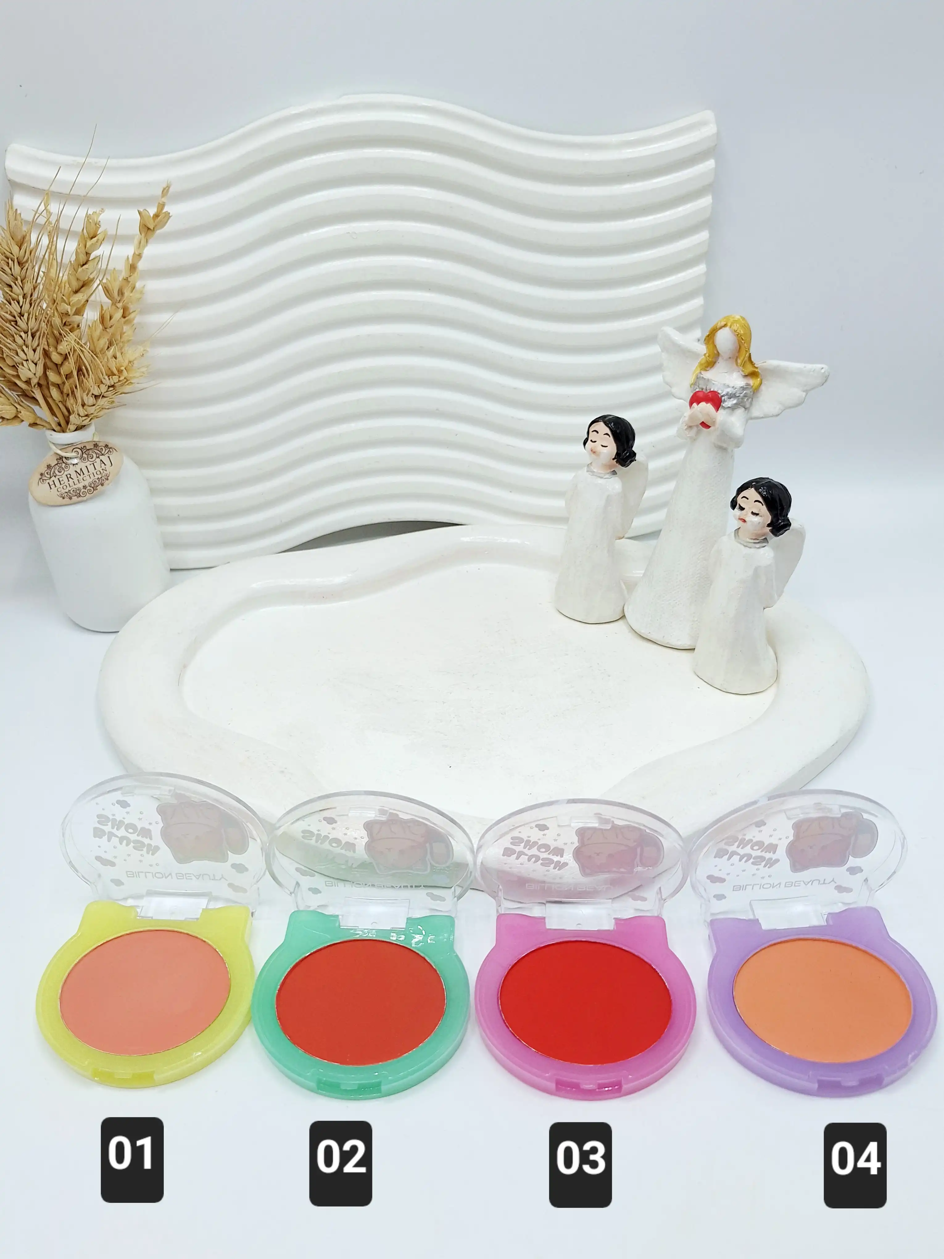 رژ گونه طرح گربه BILLION BEAUTY کد 10010