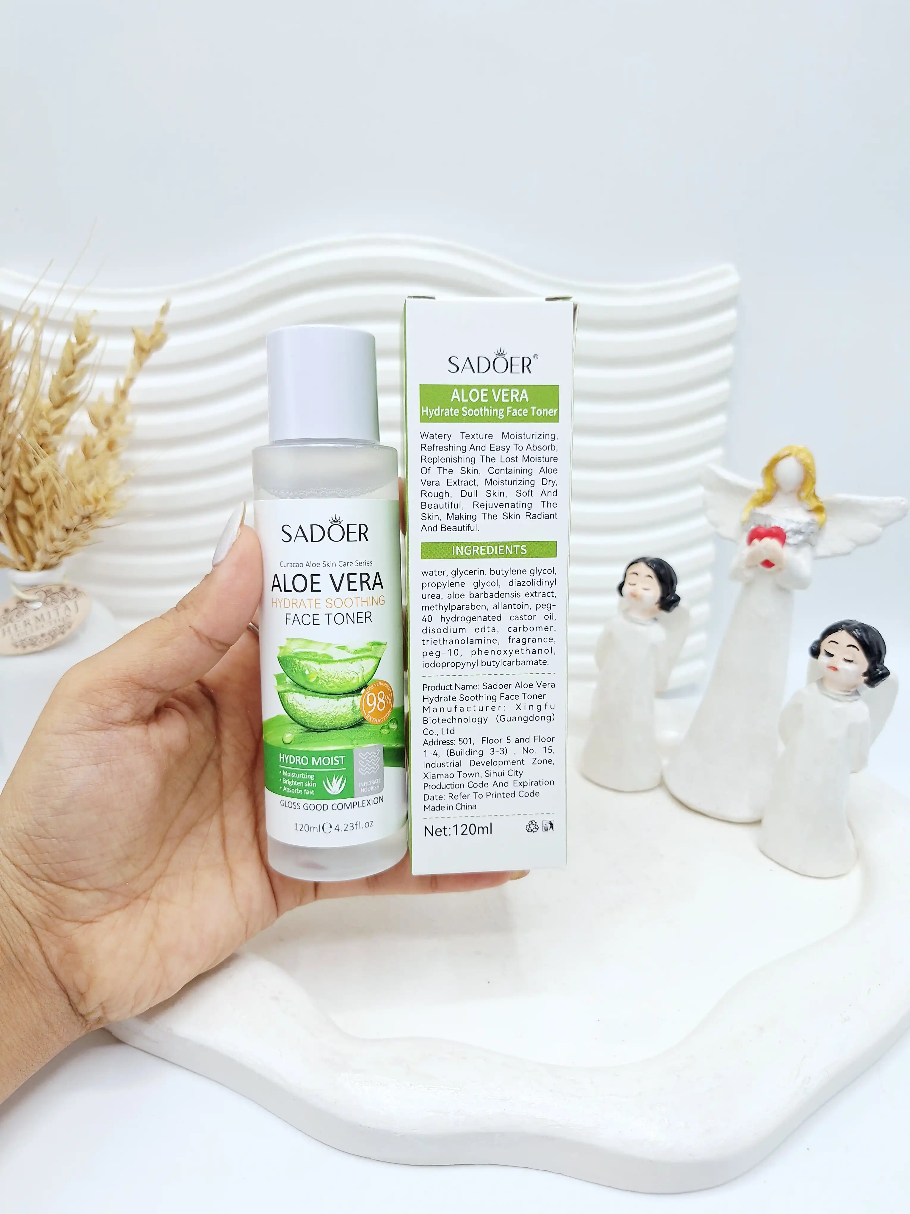 تونر صورت آبرسان آلوئه ورا 98 سادور کد 2234