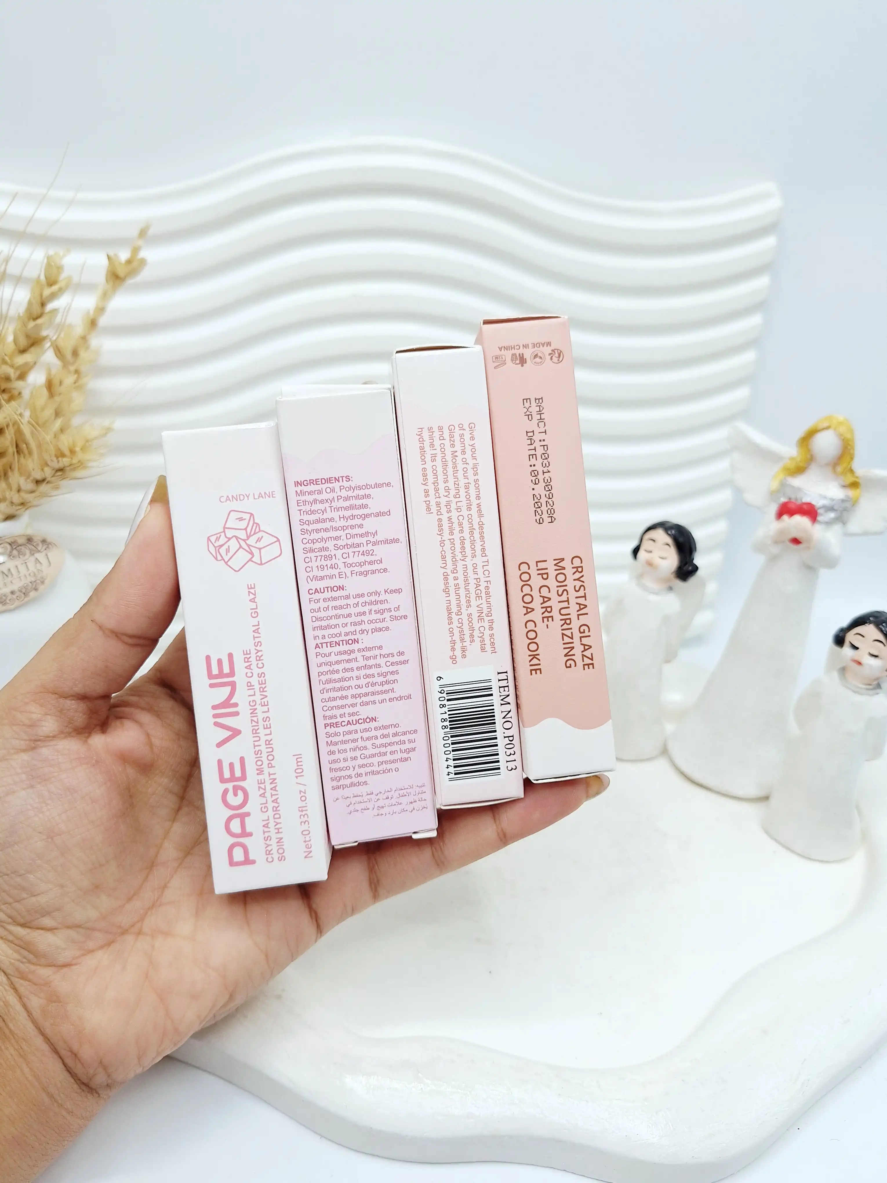 لیپ گلاس کریستالی براق PAGE VINEکد 0004