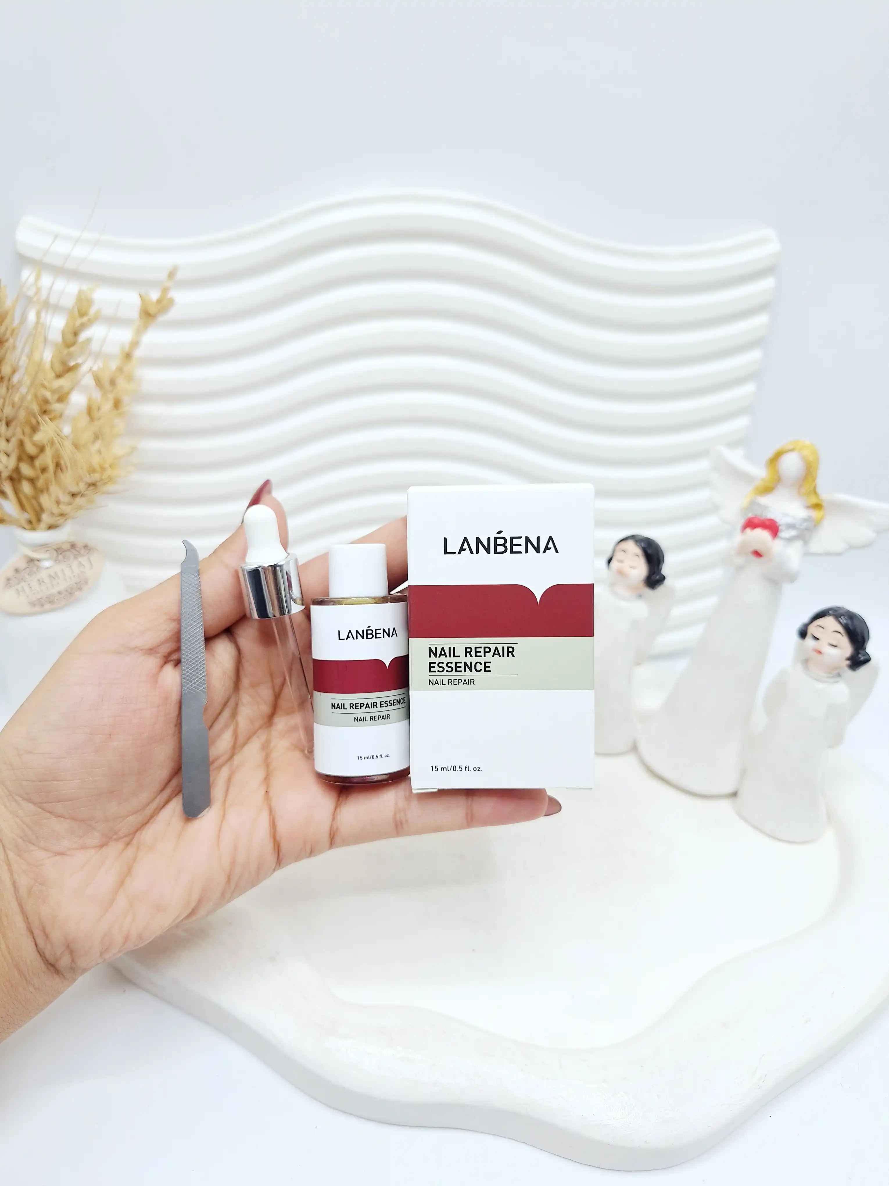 سرم تقویت کننده و ترمیم کننده ناخن برند لانبنا اصلی حجم 15 میل کد 6139