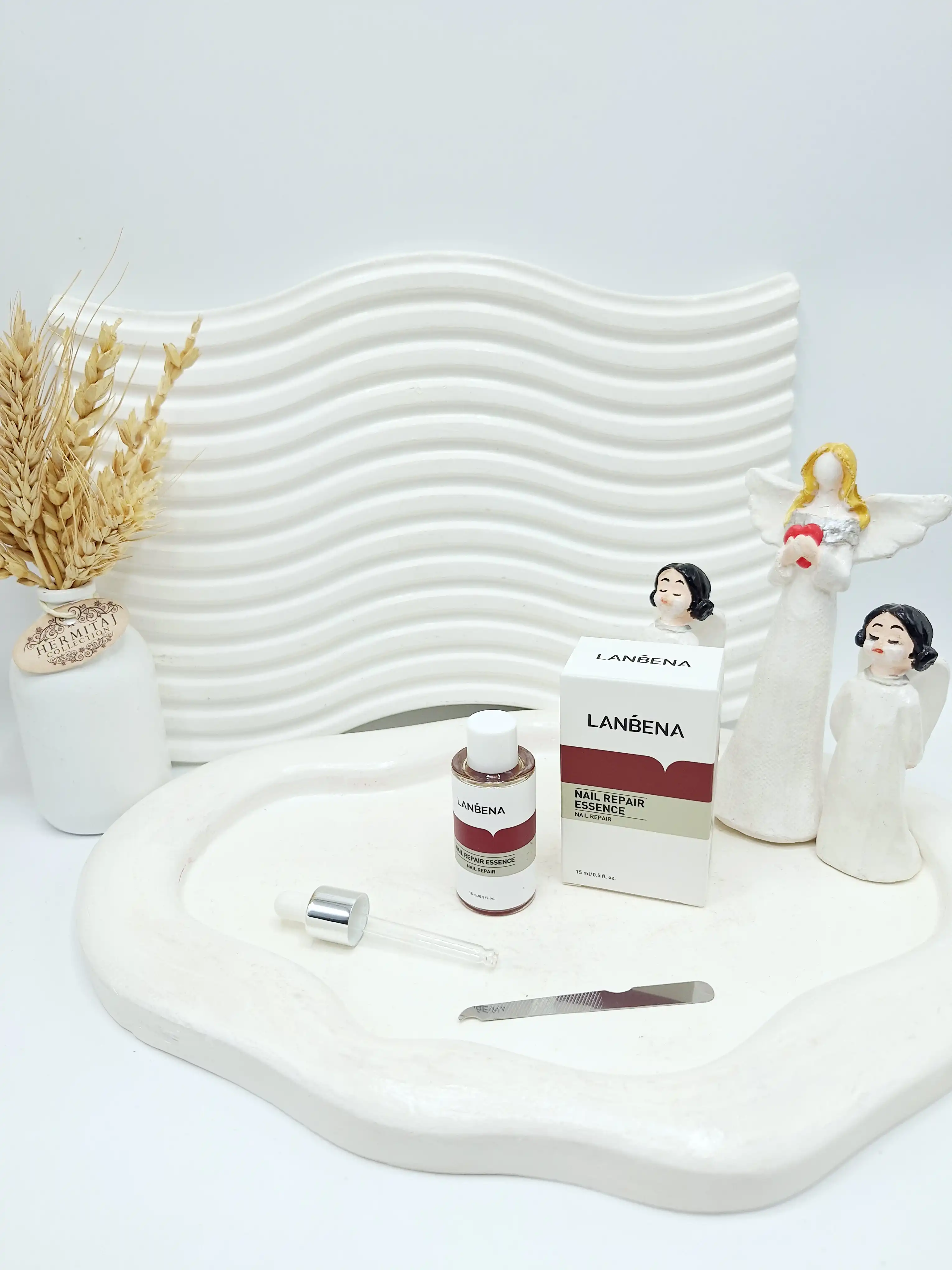 سرم تقویت کننده و ترمیم کننده ناخن برند لانبنا اصلی حجم 15 میل کد 6139