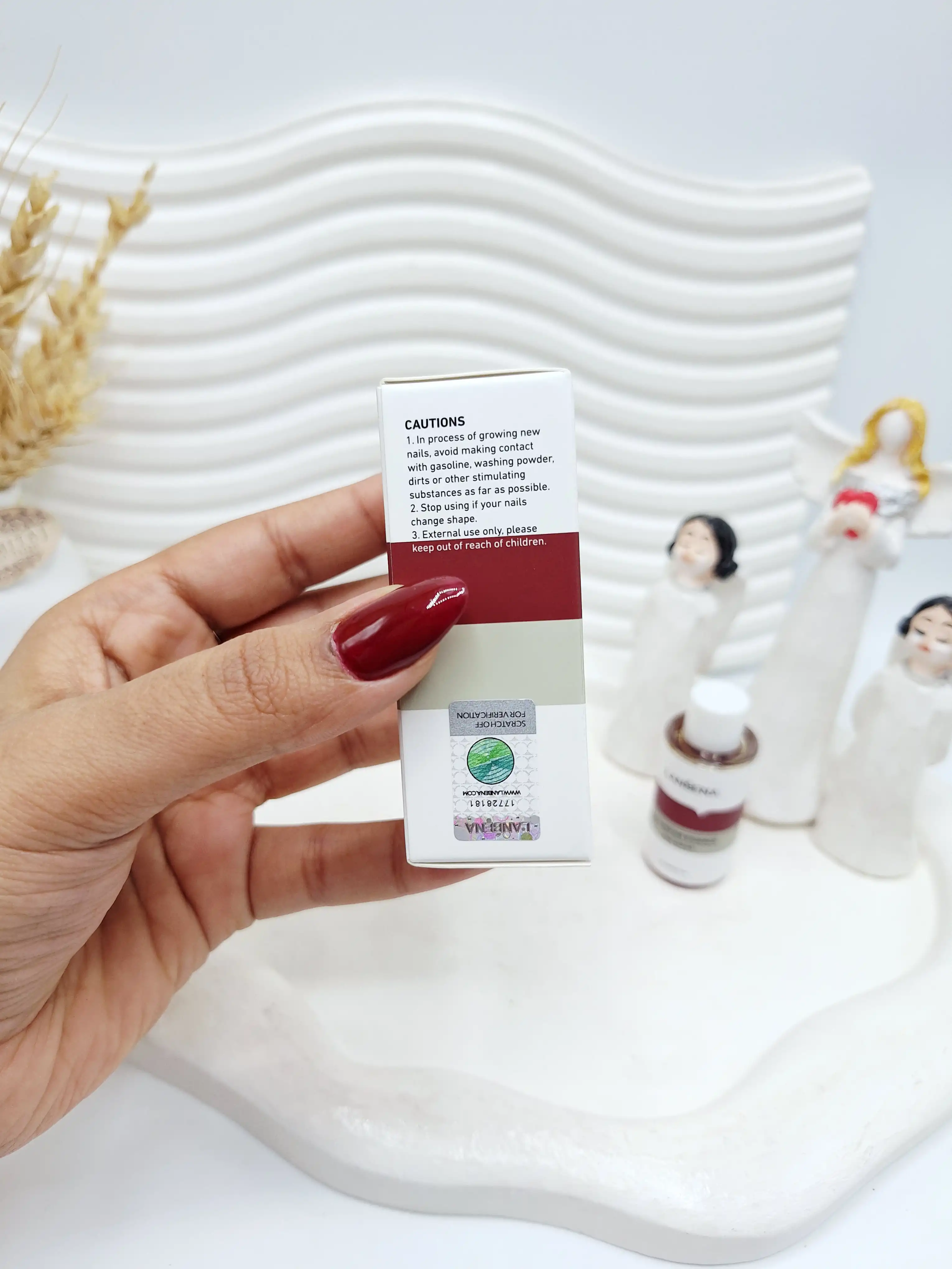 سرم تقویت کننده و ترمیم کننده ناخن برند لانبنا اصلی حجم 15 میل کد 6139