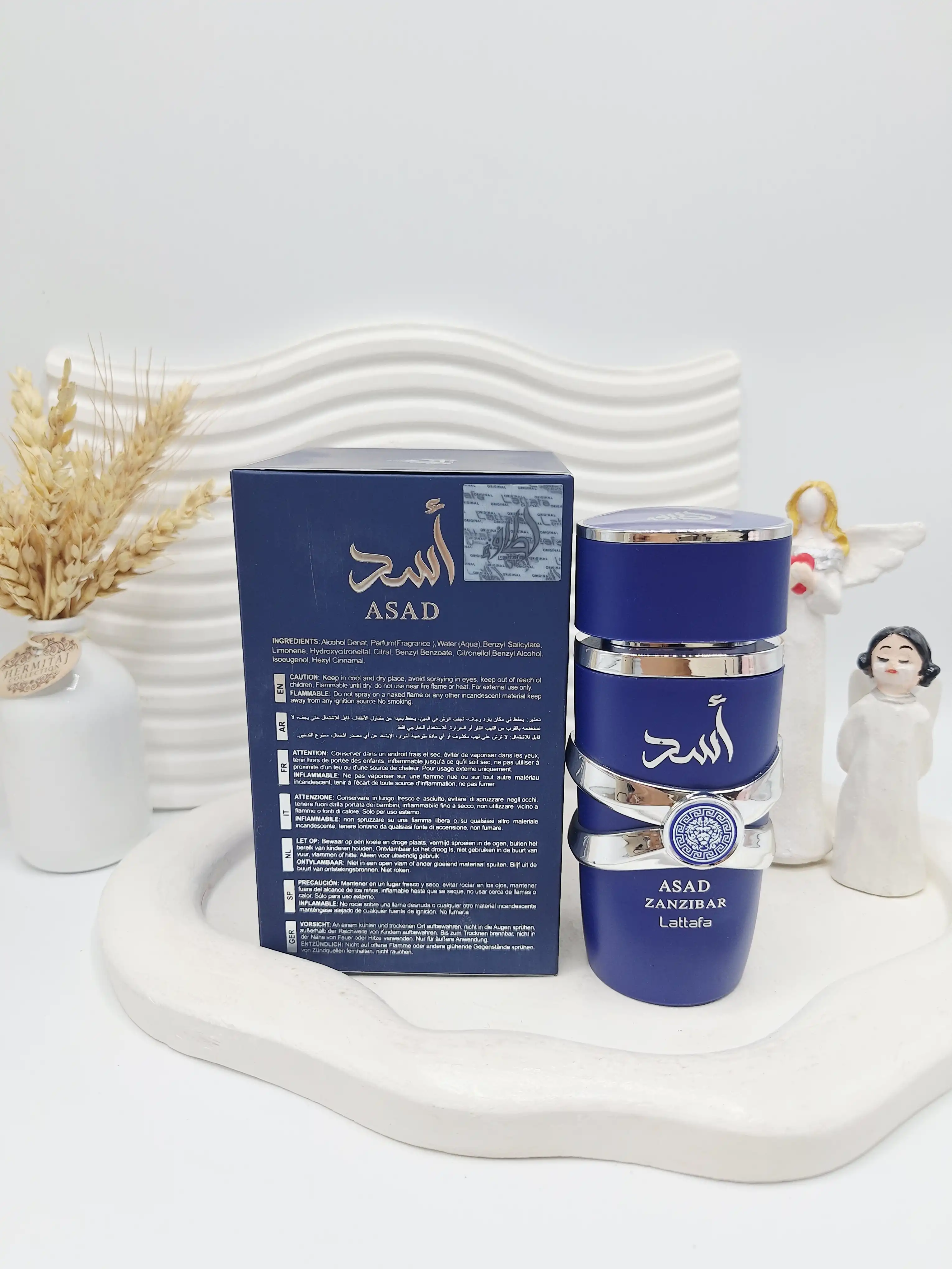 ادکلن مردانه اسد حجم ۱۰۰ میل اسکنردار ساخت امارات کد 8666