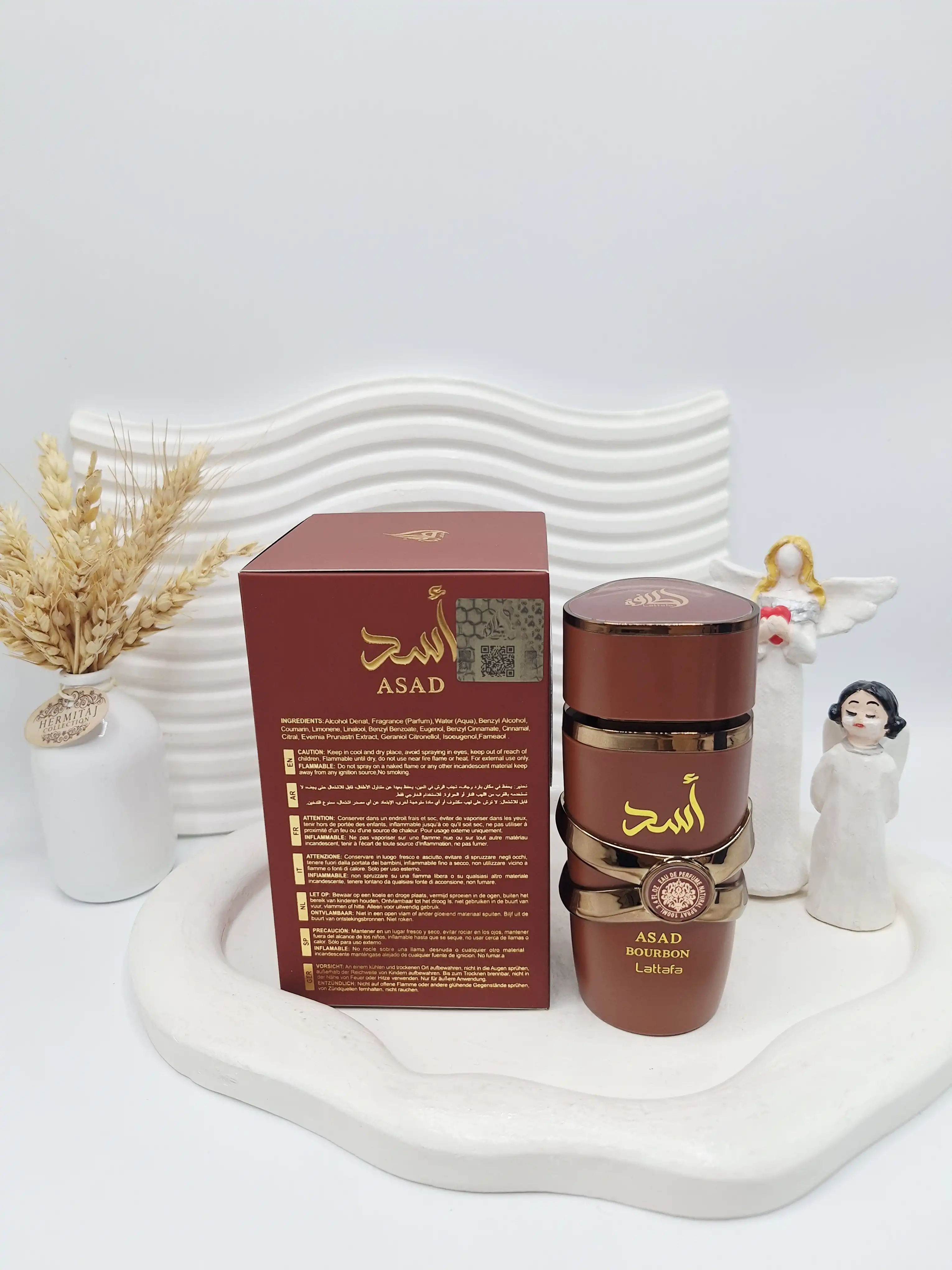 ادکلن مردانه اسد حجم ۱۰۰ میل اسکنردار ساخت امارات کد 0362