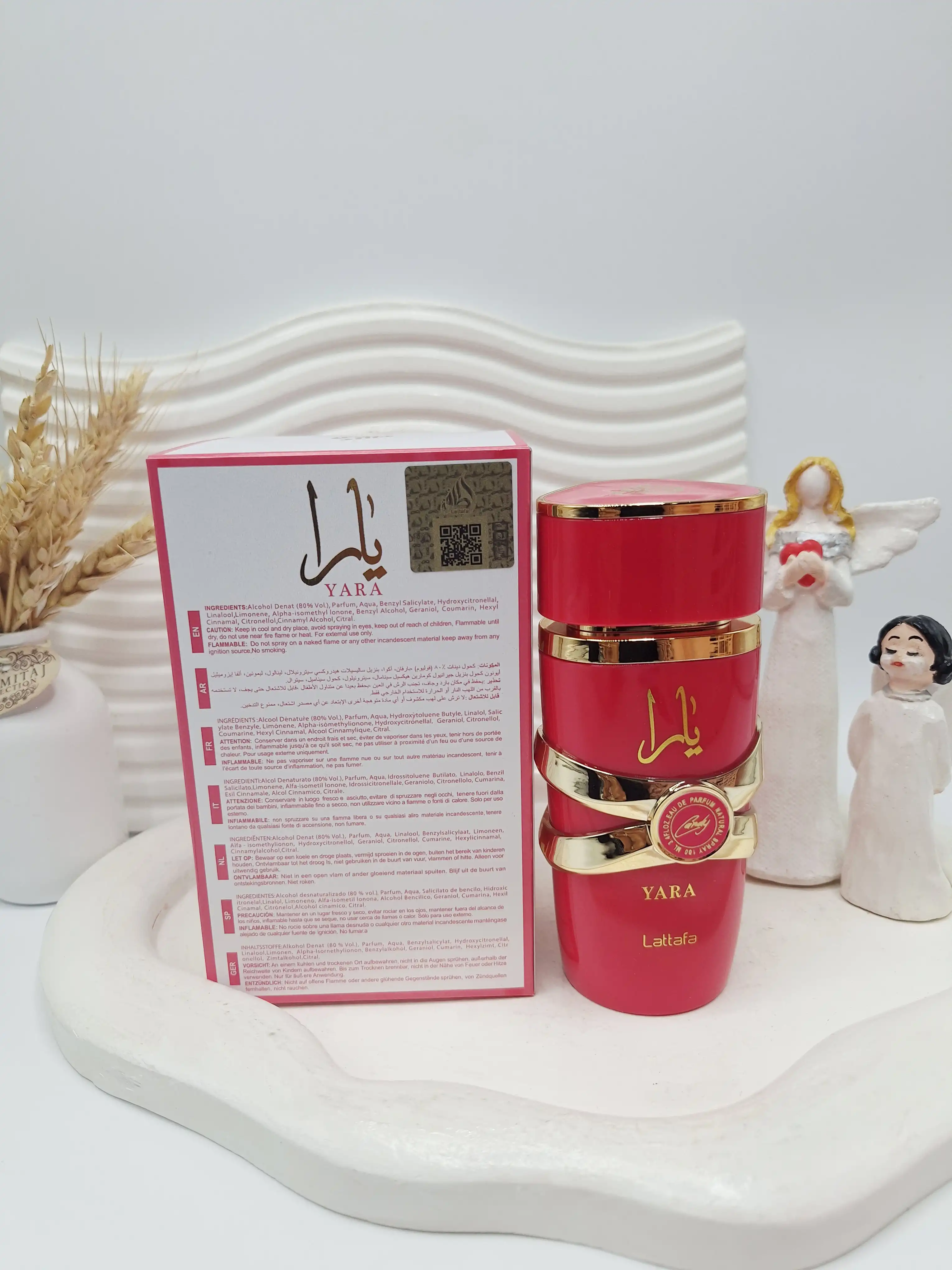 ادکلن یارا سرخابی حجم 100 میل اسکنر دار ساخت امارات کد 9168