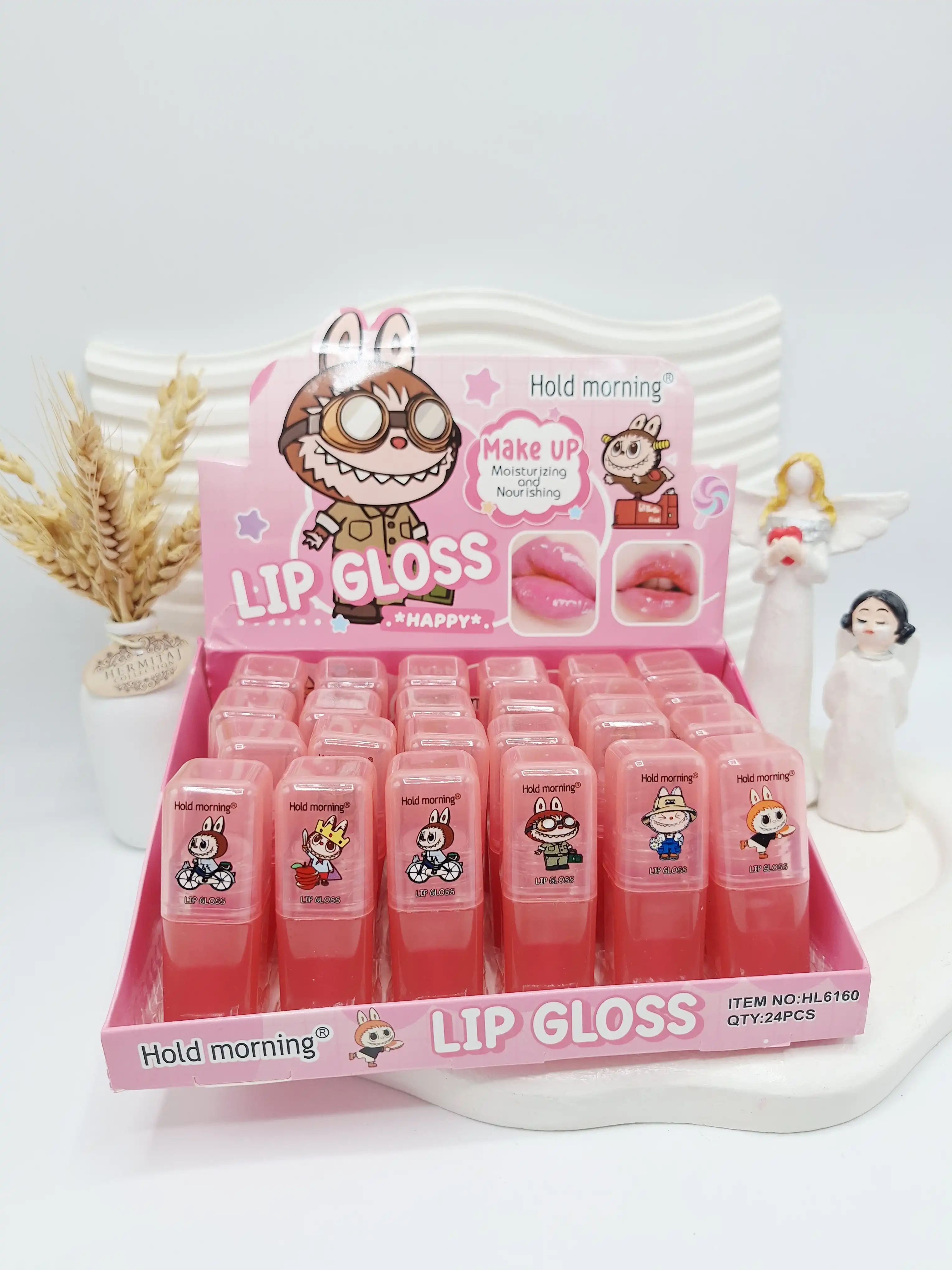 لیپ گلاس شاین دار لبوبو طرح برچسبی برند هولدمورنینگ کد 6160