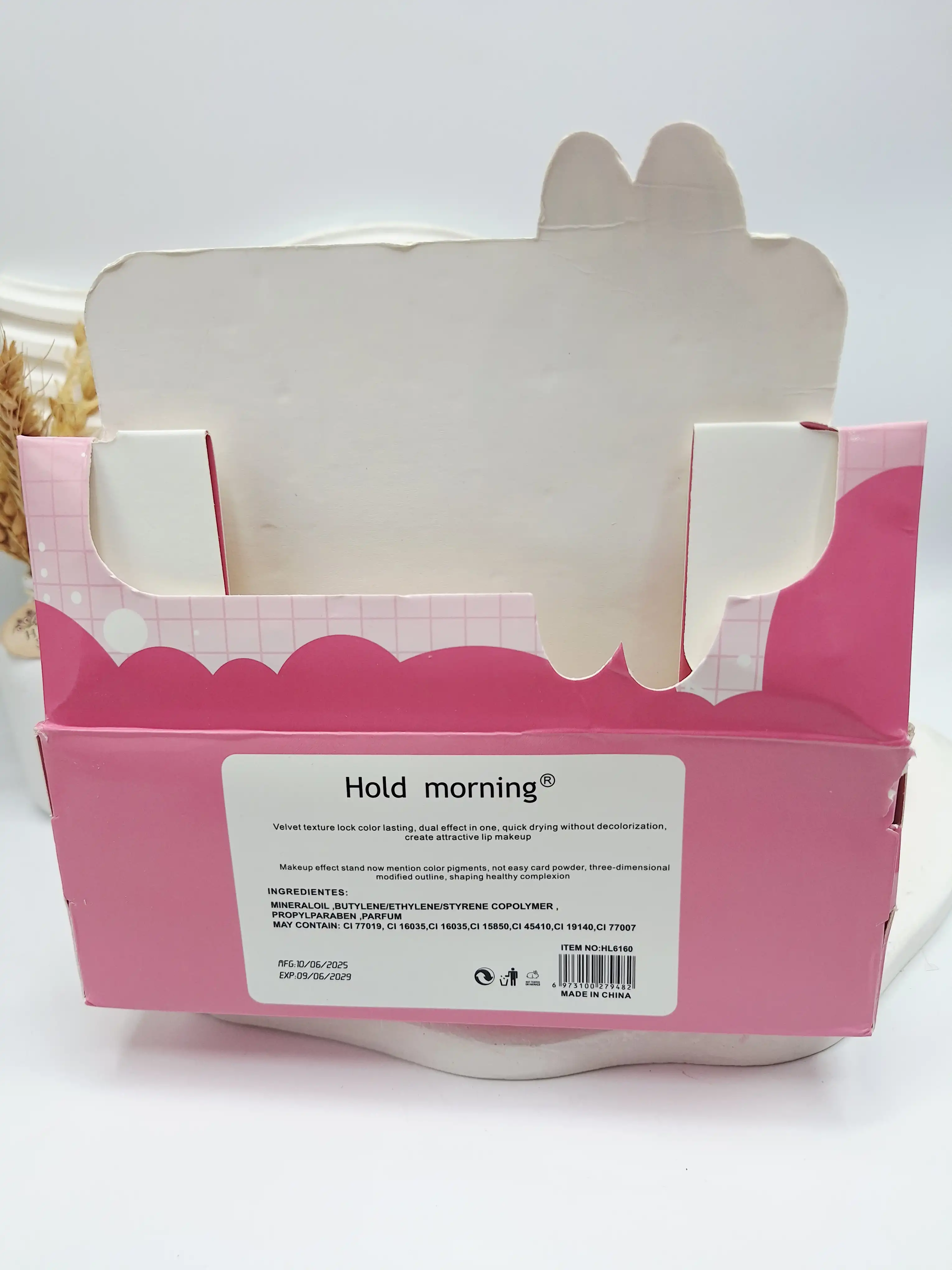 لیپ گلاس شاین دار لبوبو طرح برچسبی برند هولدمورنینگ کد 6160