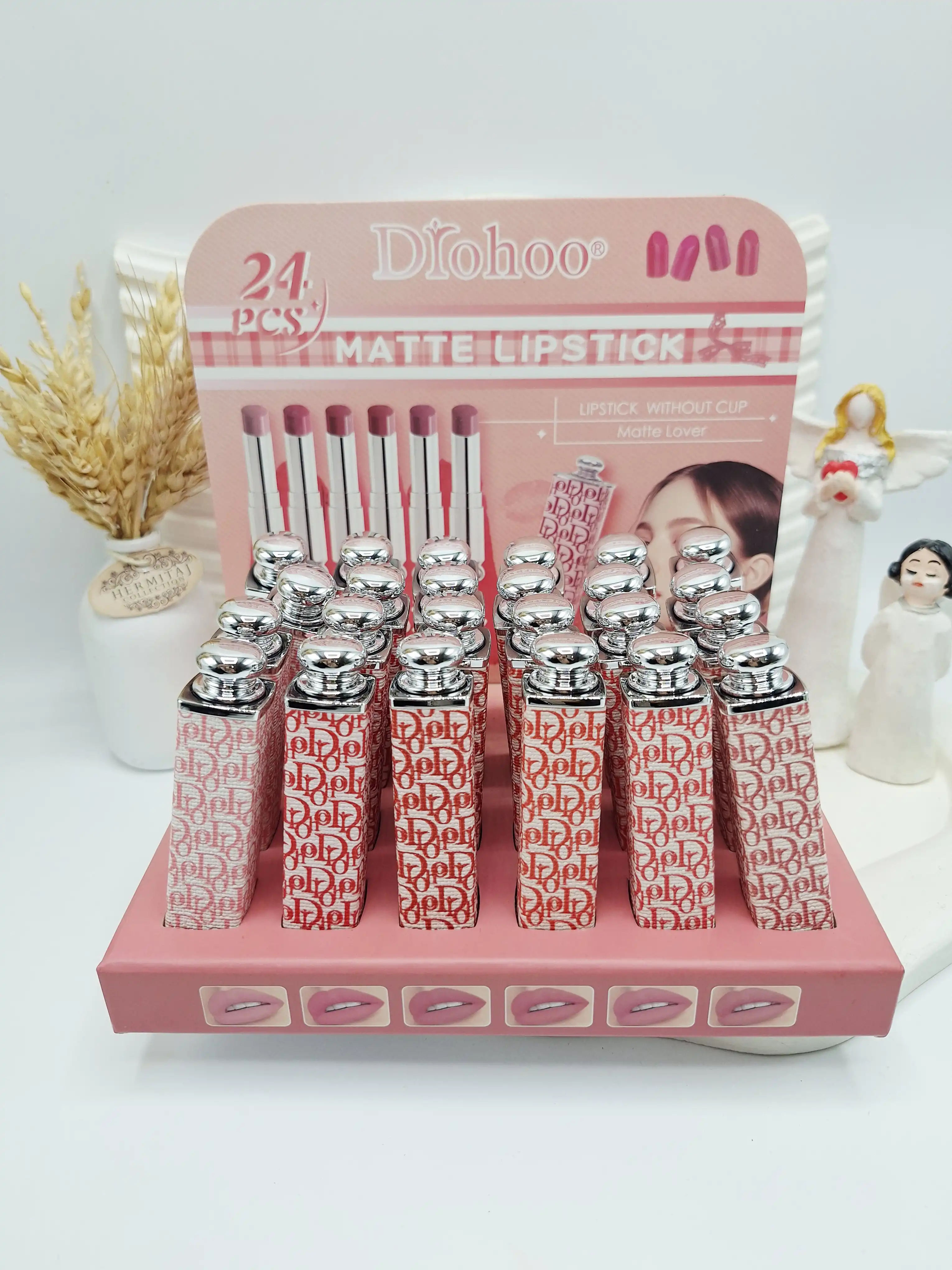 رژلب جامد مات دیور برند Drohoo کد ۲۳۱۵۳