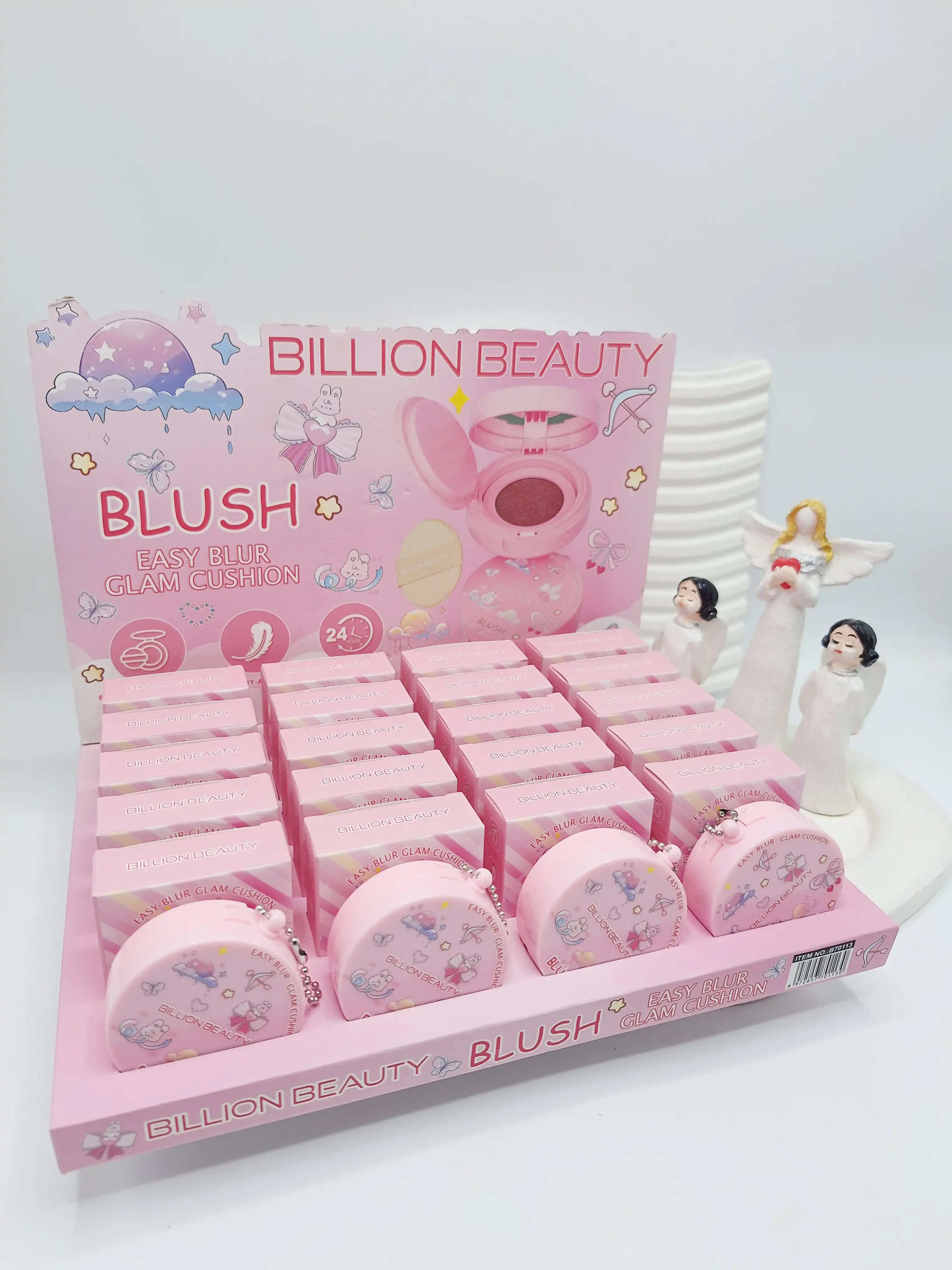رژگونه کوشنی پد دار برند BILLION BEAUTY کد 70113