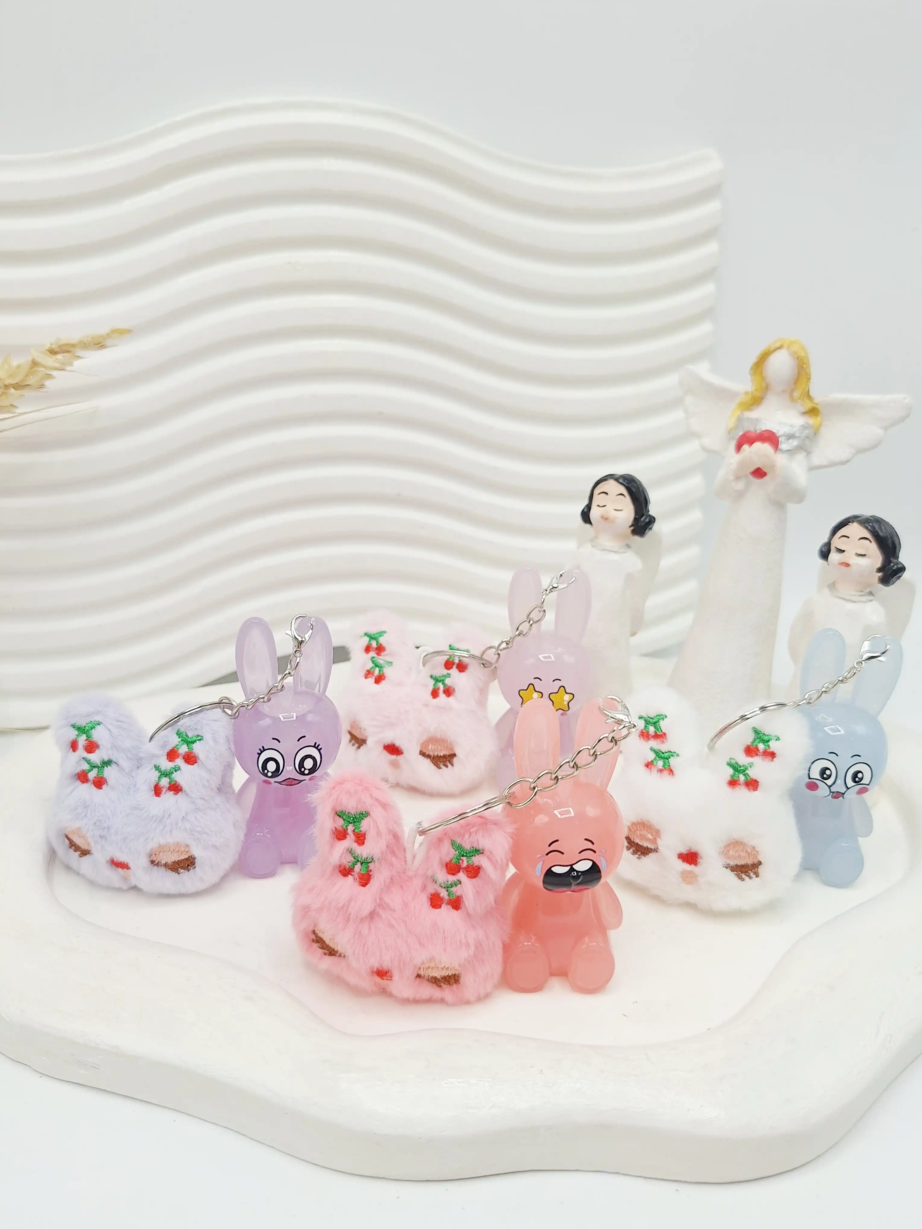 لیپ گلاس خرگوشی آویز دار حرارتی برند APCKFLEE کد 033