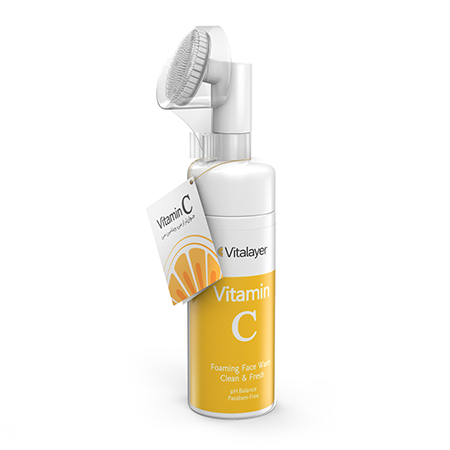 فوم شستشوی صورت Vitalayer مدل Vitamin C حجم 150 میلی‌لیتر