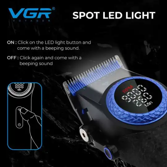 ماشین اصلاح موی سر و صورت VGR مدل V‑001 Blue Edition