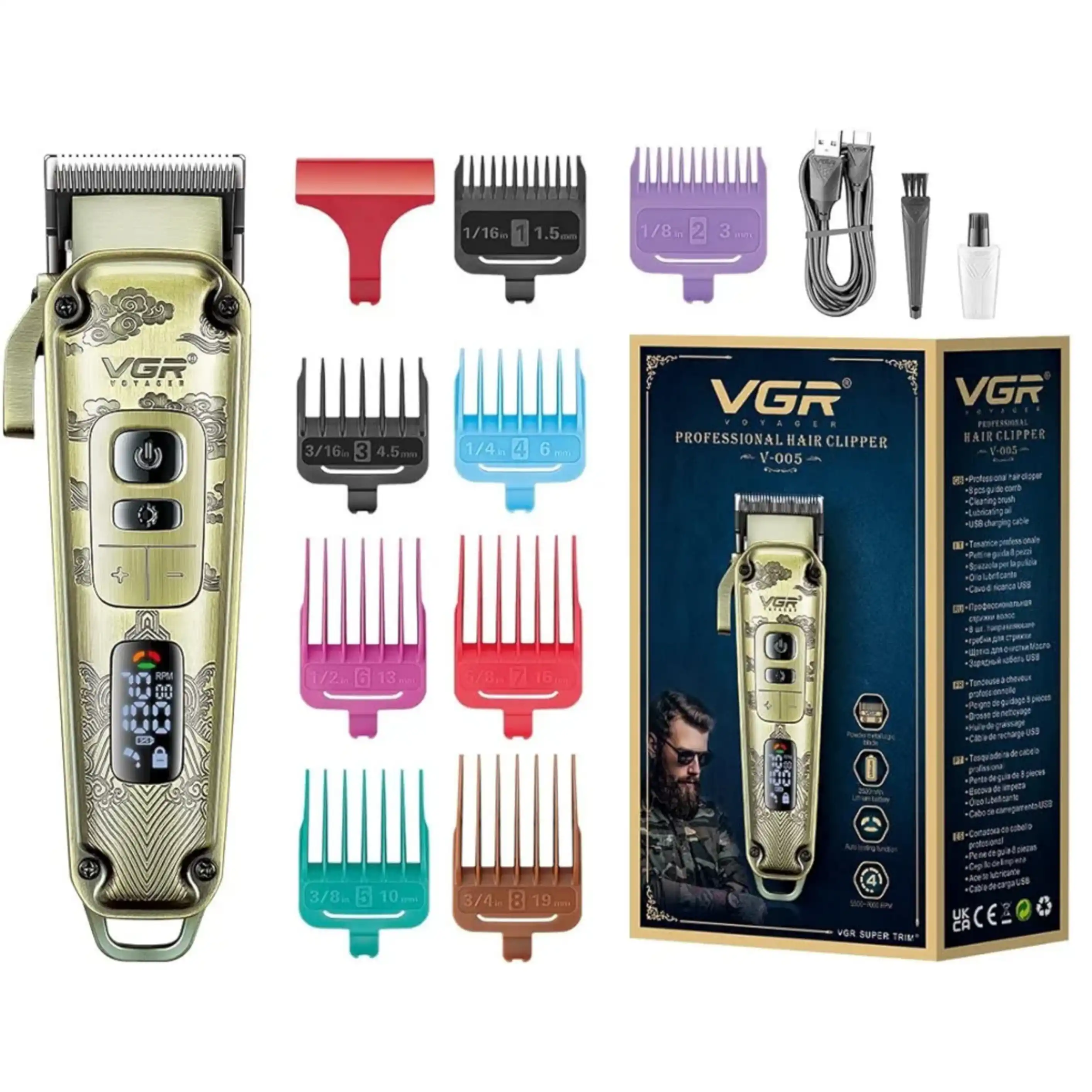 ماشین اصلاح موی سر و صورت VGR مدل V‑005