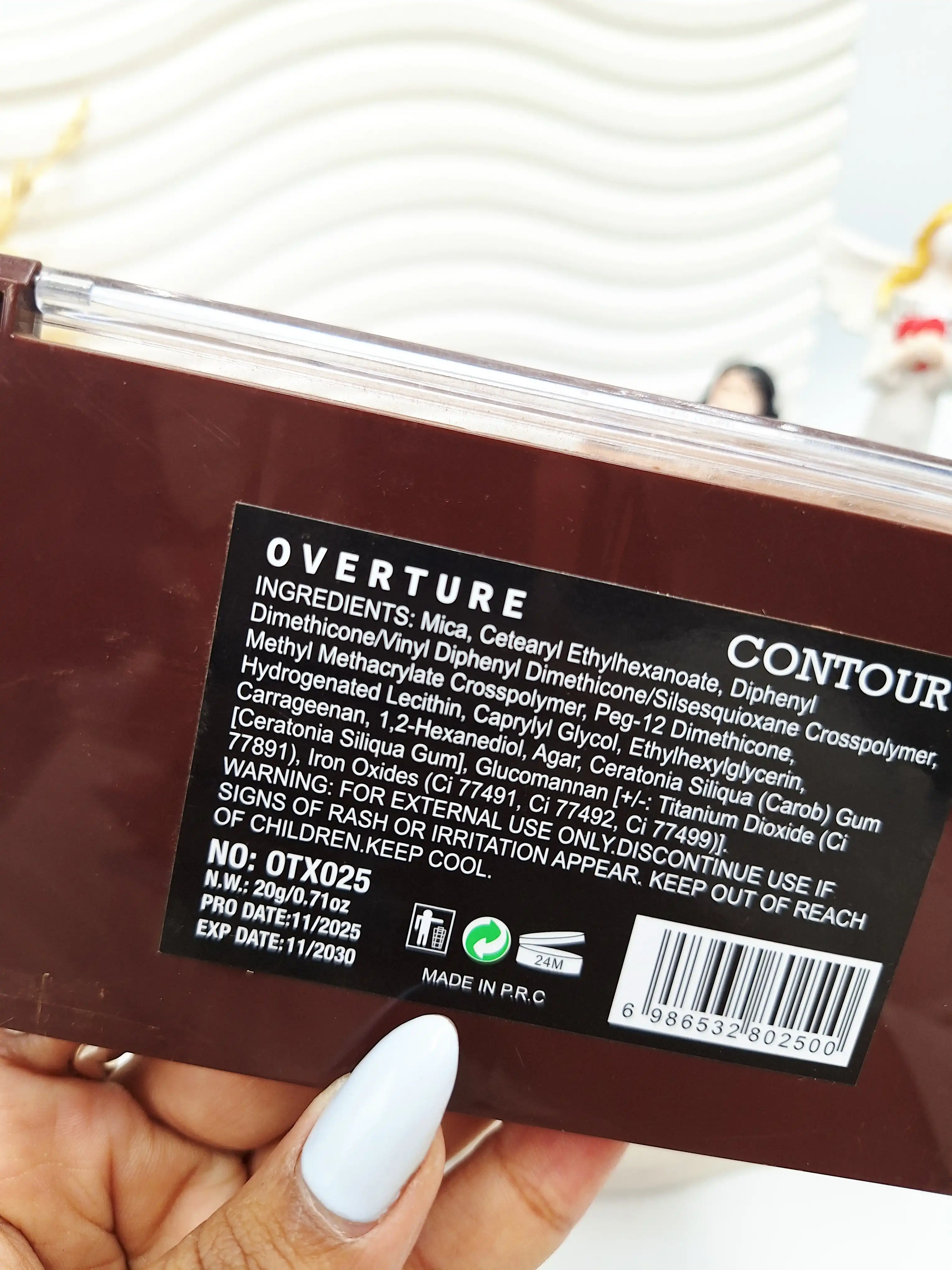 پالت 6 تایی کانتور و هایلایتر برند OVERTURE  کد2500