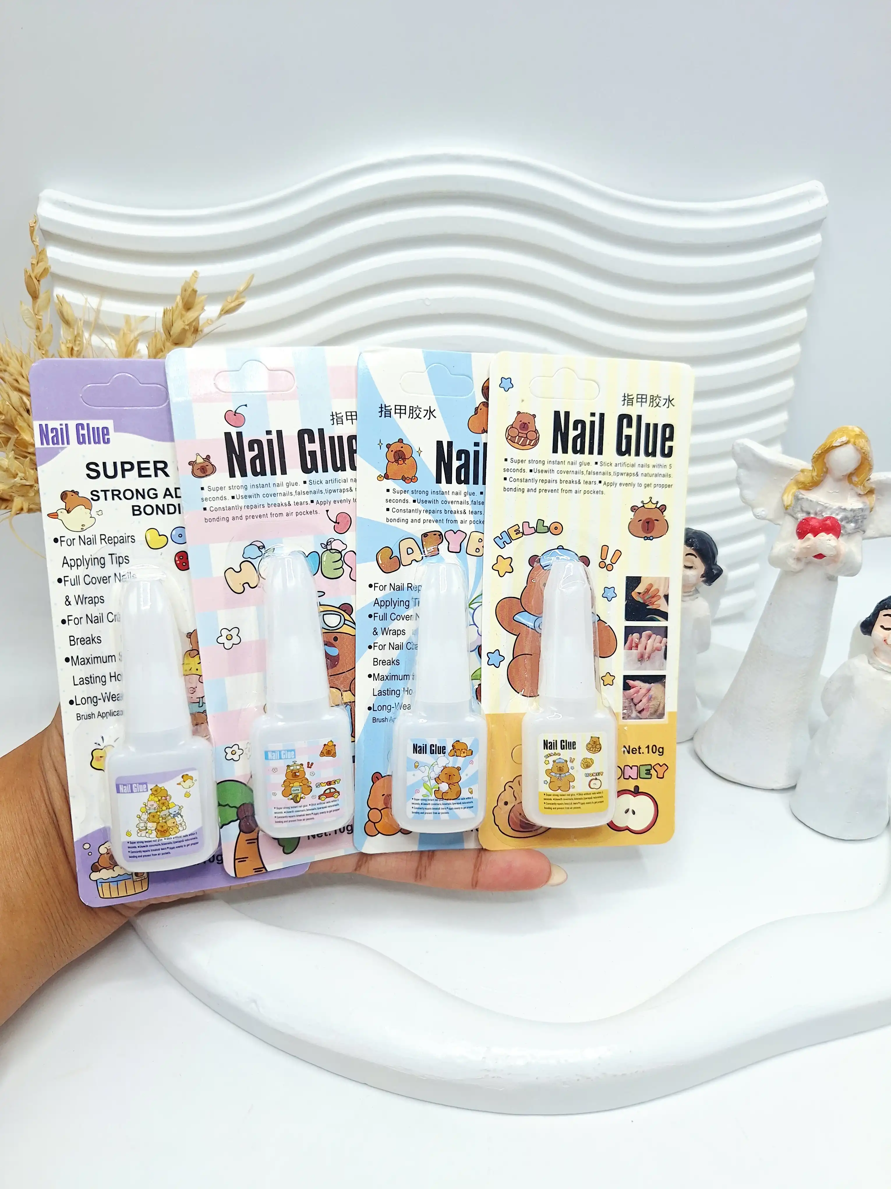 چسب ناخن لاکی  خرسی برند Nail Glue کد 9027