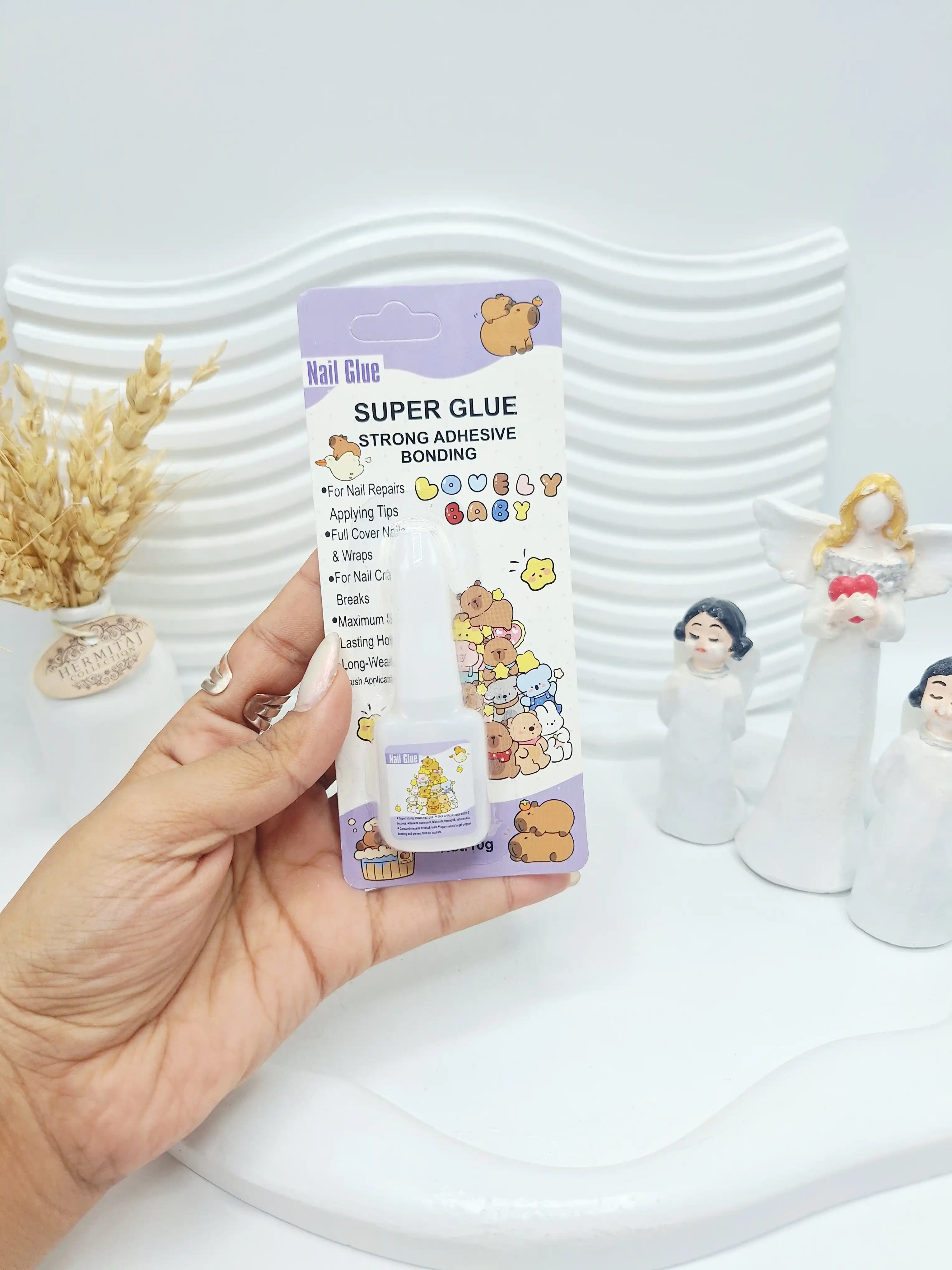 چسب ناخن لاکی  خرسی برند Nail Glue کد 9027