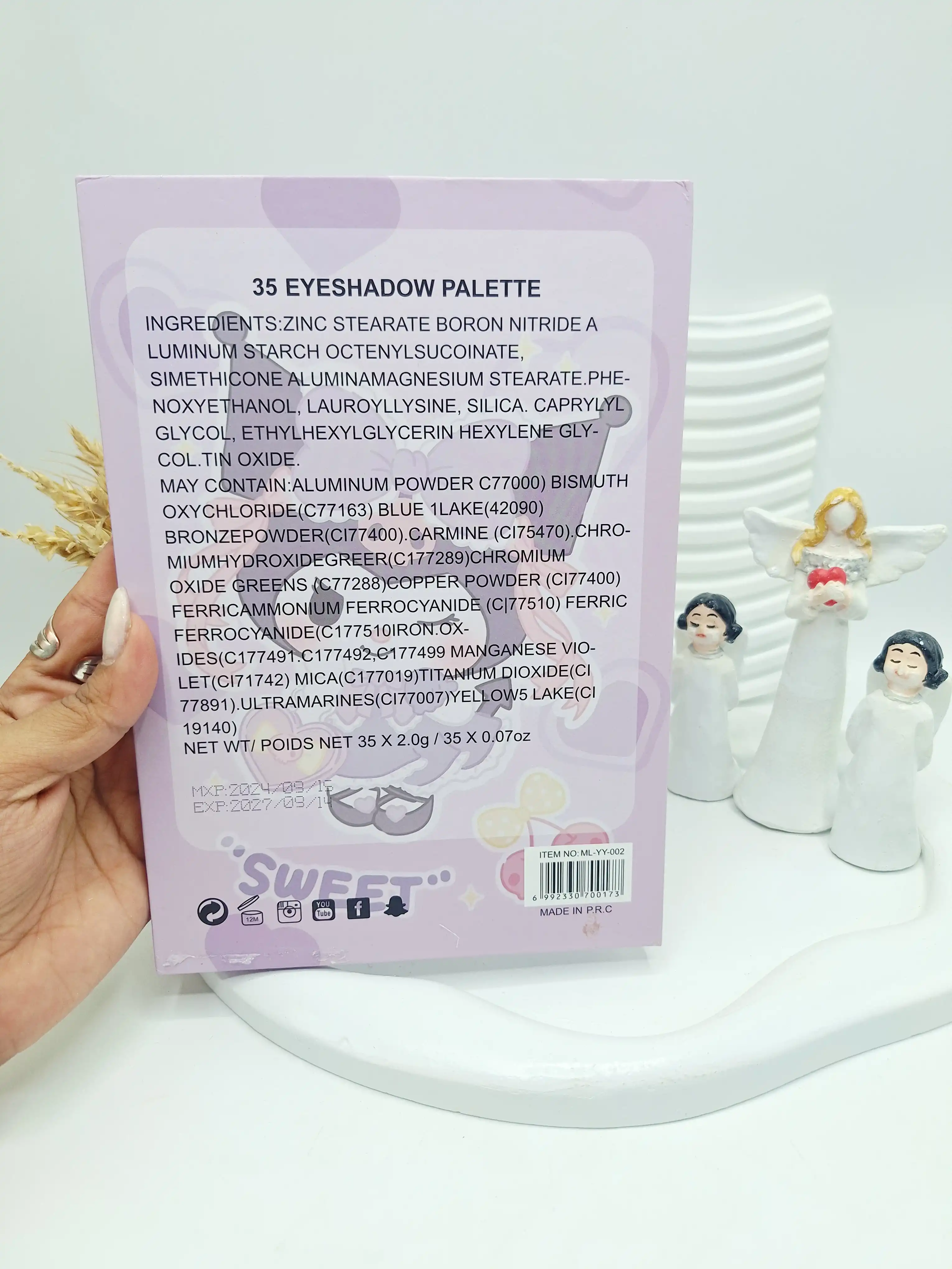 پالت کتابی سایه 35 رنگ کرومی کد 0173