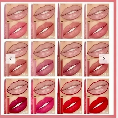 خط لب خوش رنگ پیچی برند MEIKE GLAMOUR کد 0250