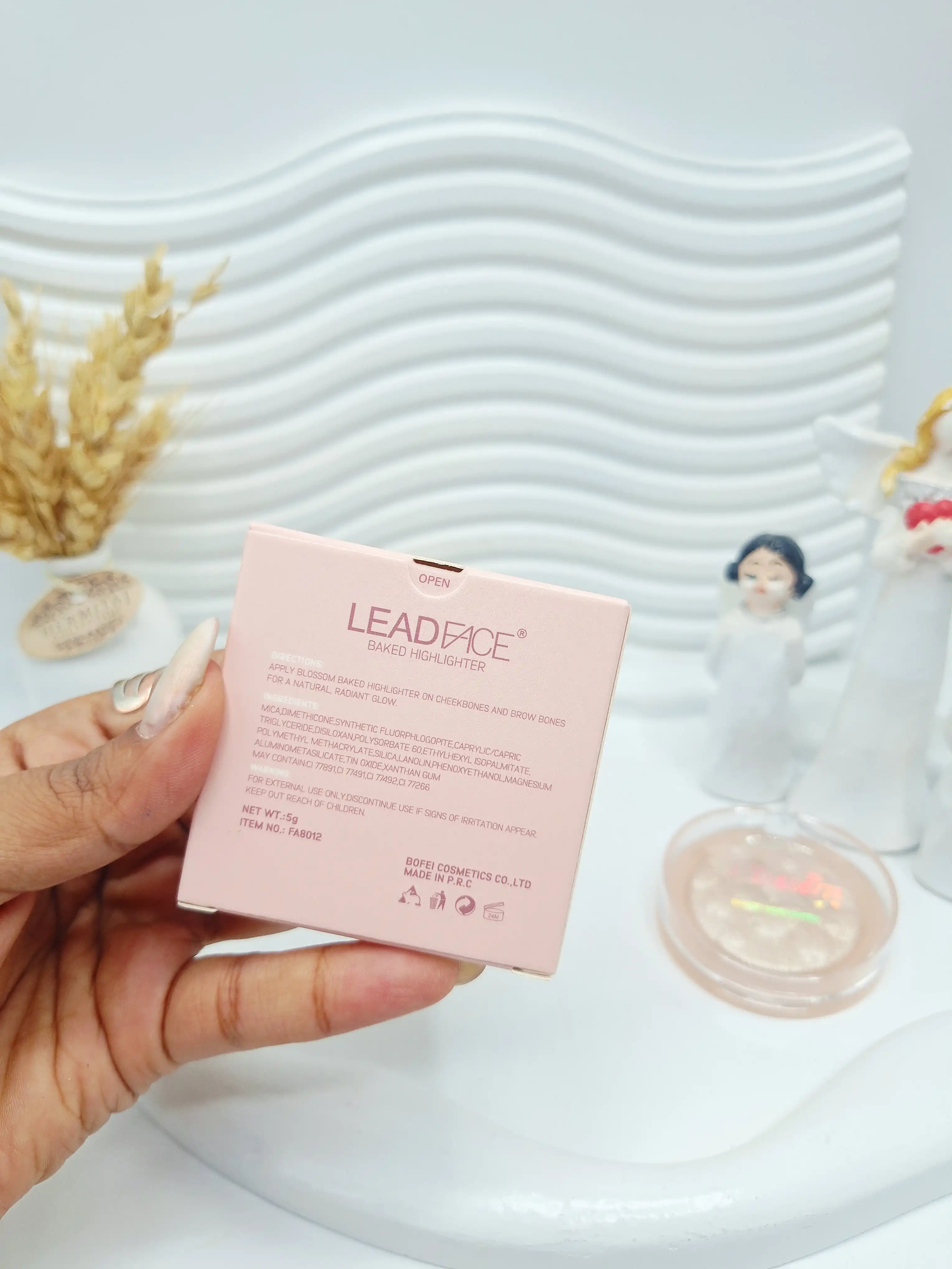 هایلایتر طرح گل برجسته زیبا برند LEAD FACE کد 8288