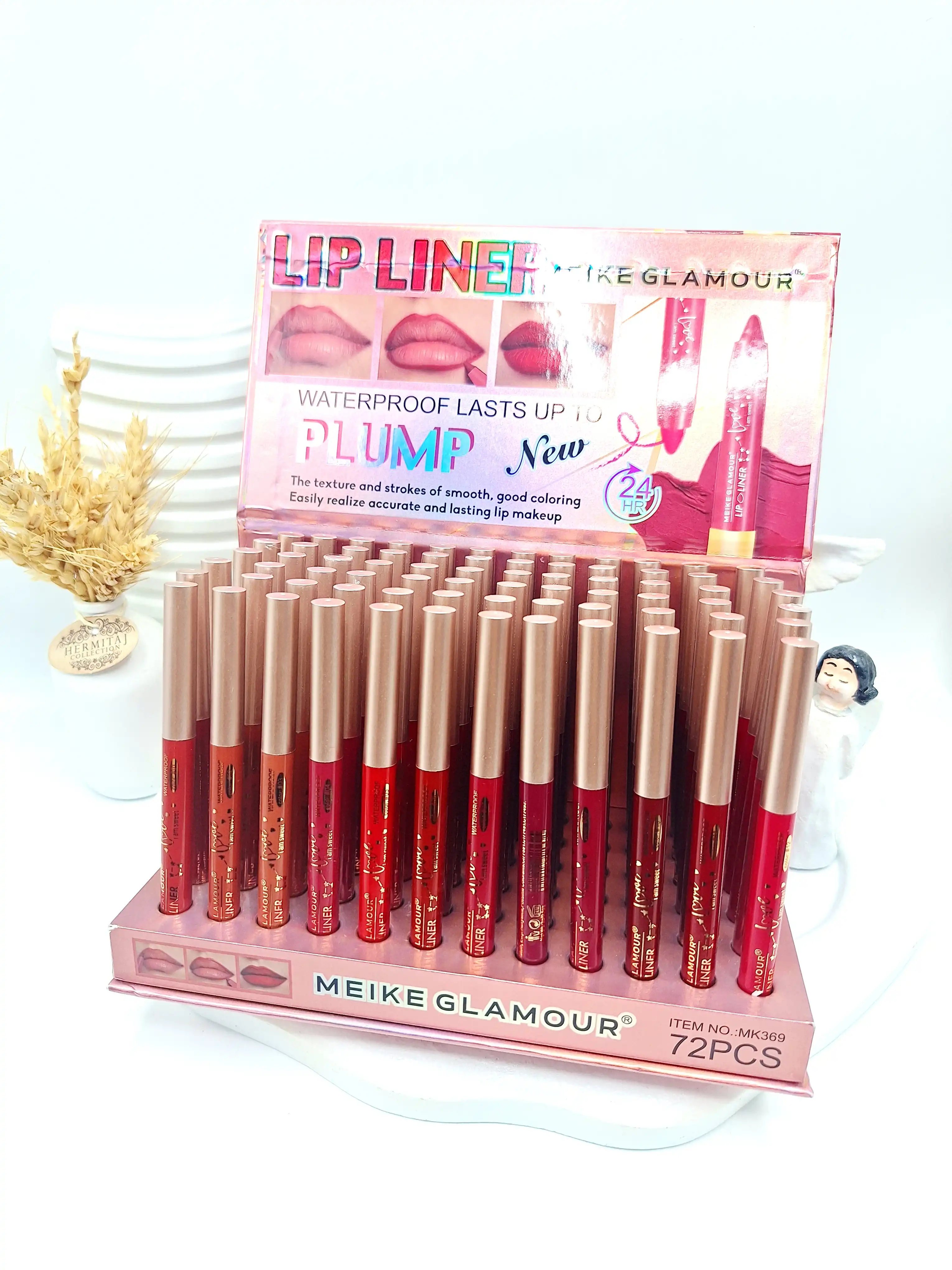 خط لب ماژیکی نرم و روان یا کیفیت برند MEIKE GLAMOUR® کد 369