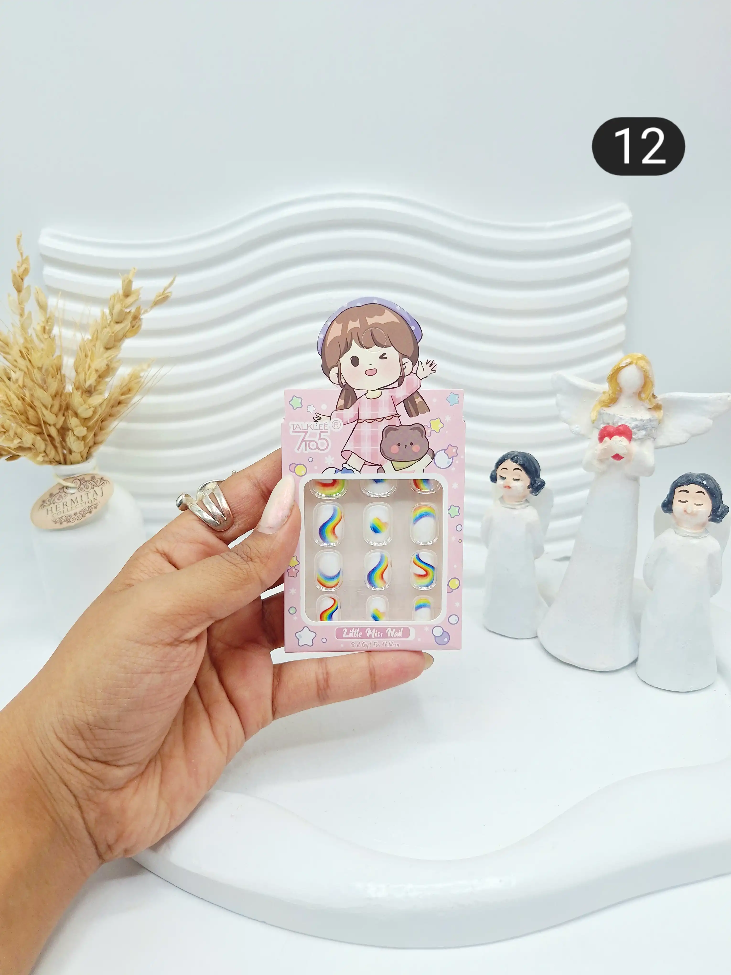 ناخن مصنوعی طرح بچگانه فانتزی کد 8204