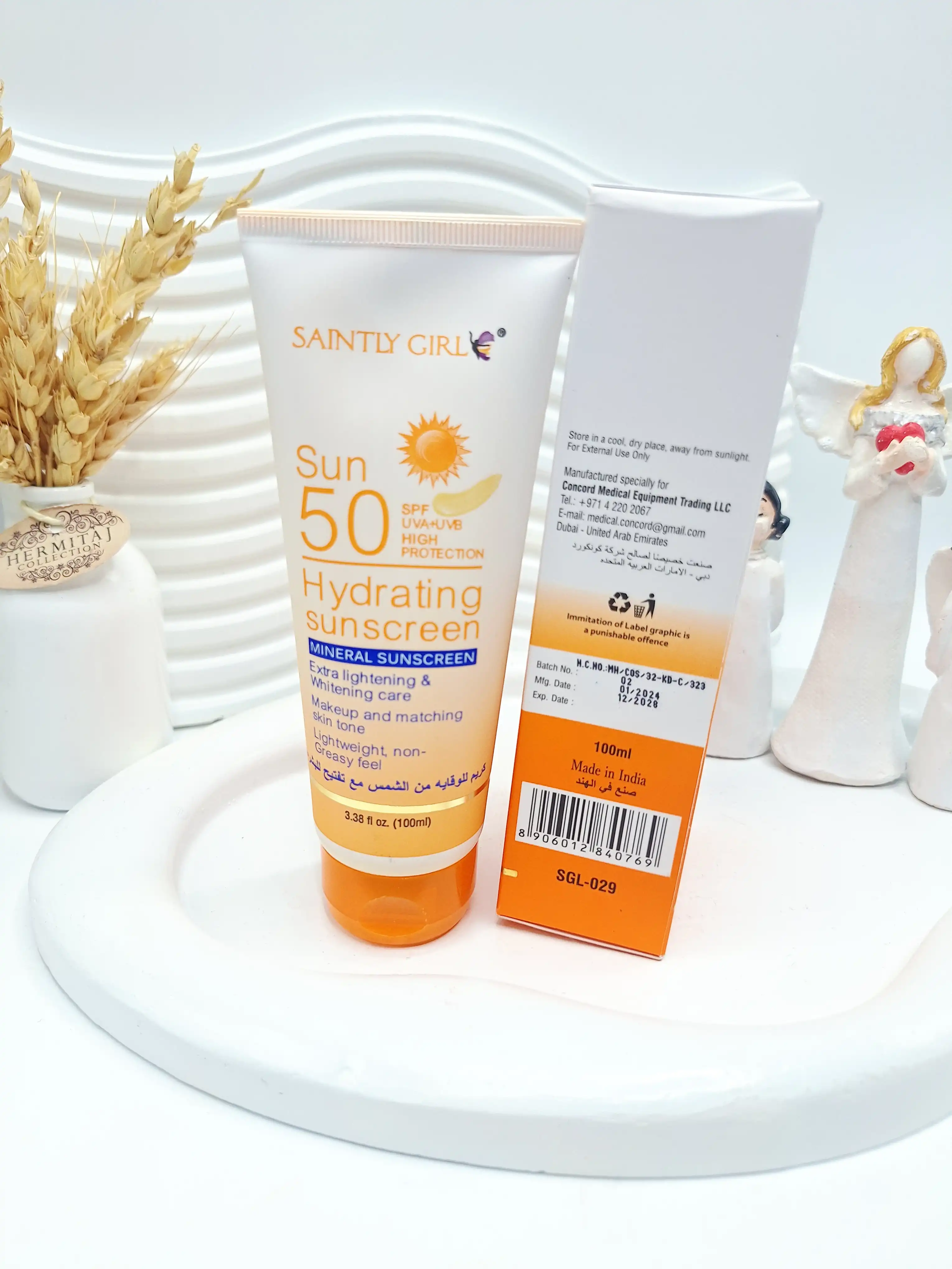 کرم ضد آفتاب بی رنگ SPF 50 برند سان کد 0769