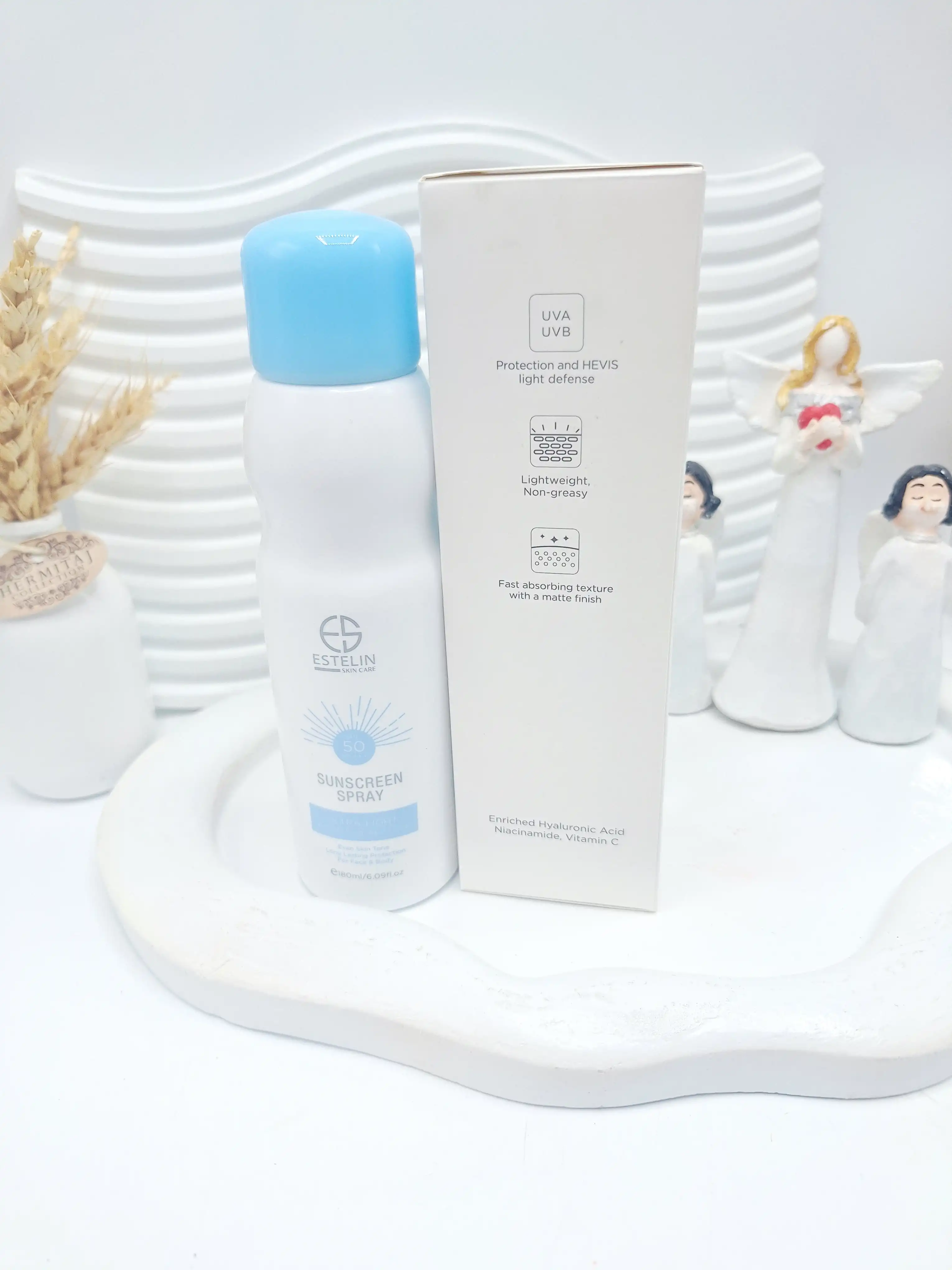 اسپری ضد آفتاب و سفید کننده SPF 50 برند استیلین اصلی کد 4572