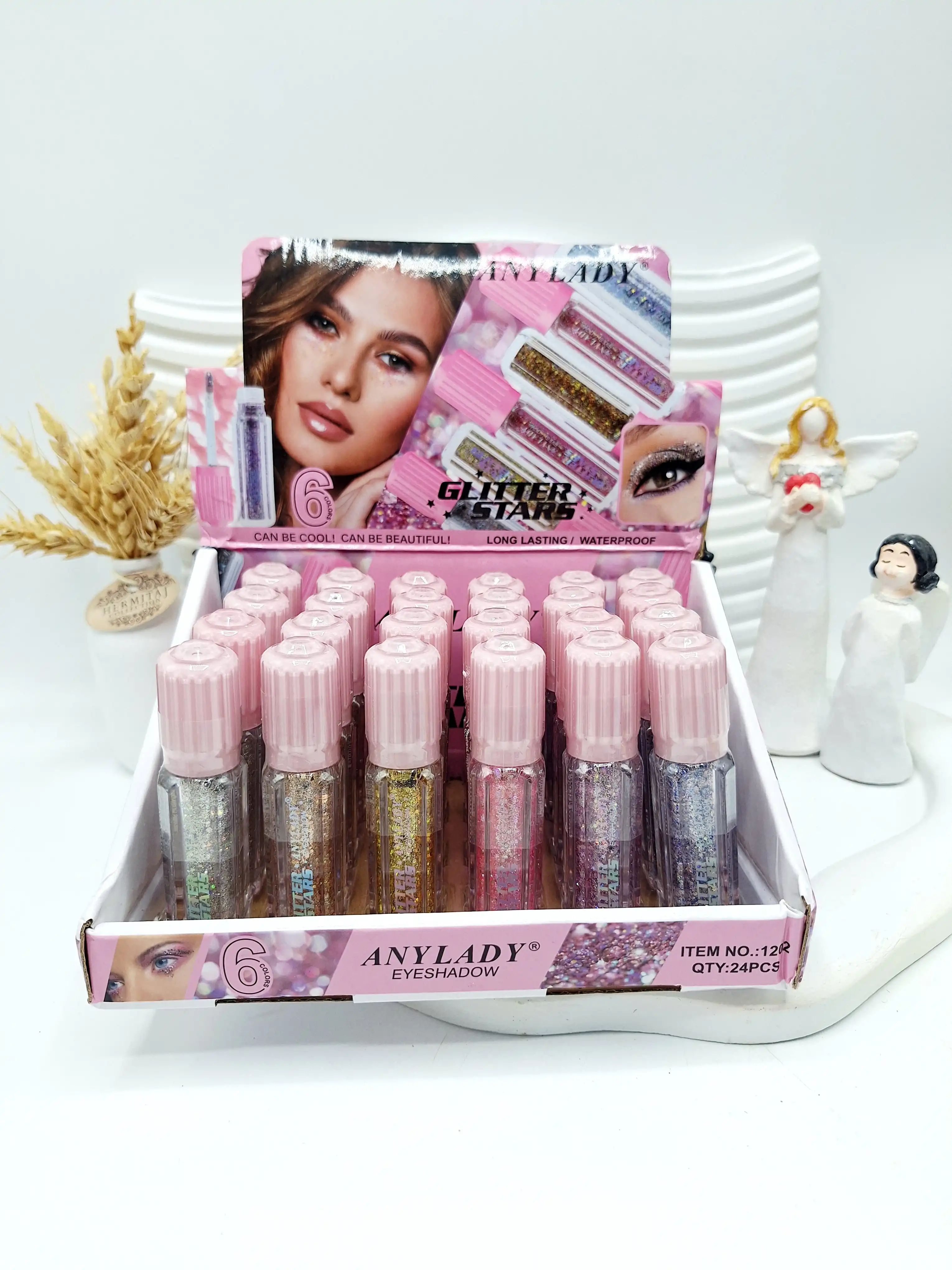 سایه چشم اکلیلی مایع انی لیدی ANYLADY مدل Glitter Stars ضدآب و بادوام کد