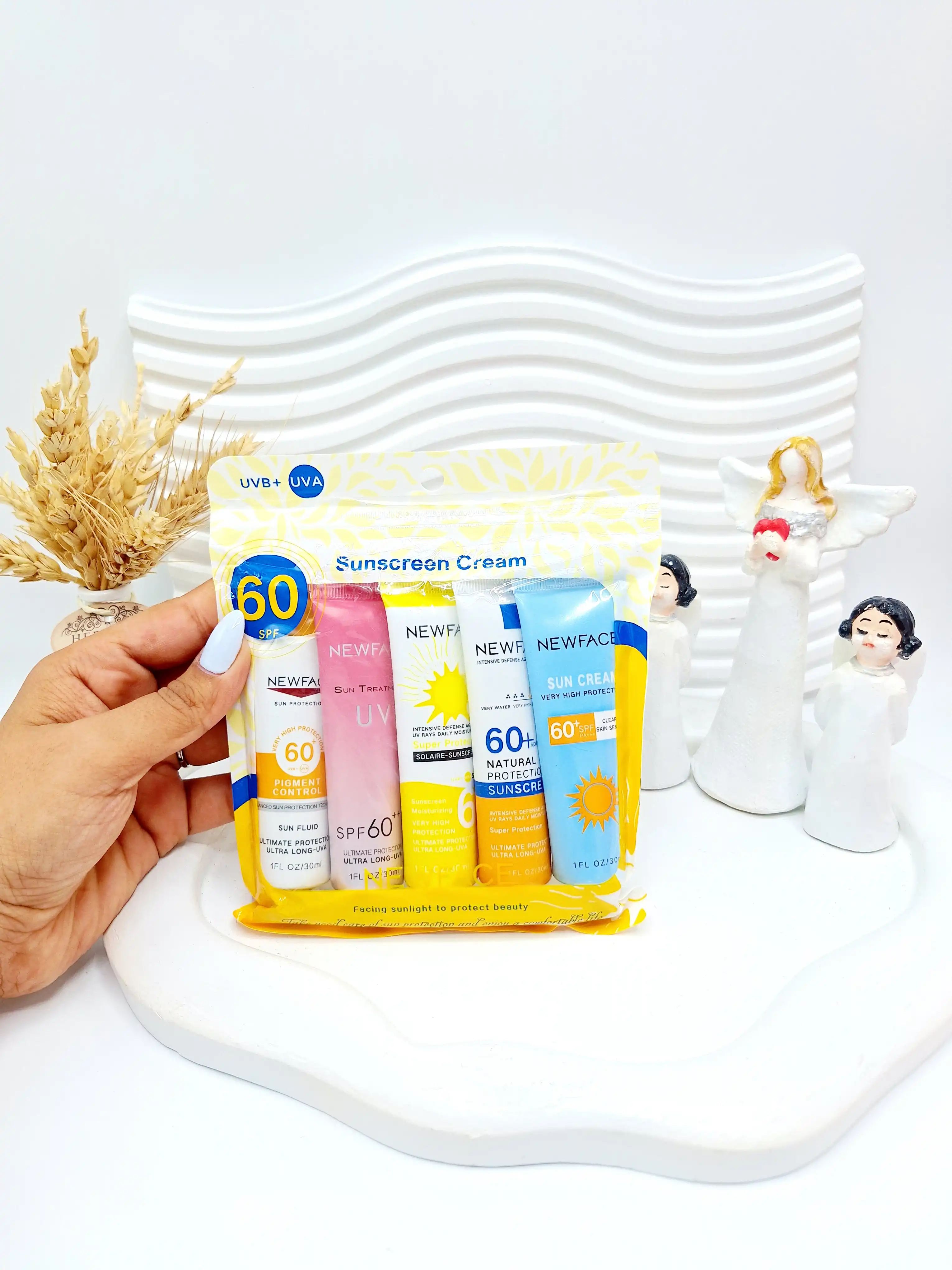 پک کرم دست 4 تایی دارای ضد آفتاب SPF 60 کد 8556