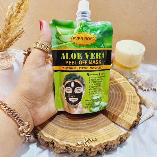 ماسک صورت پیل آف ALOE VERA ساندیسی اور رزا EVER ROSA