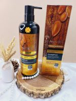 شامپو روغن آرگان کراتینه اصلی جعبه دار لایتنس 900 میل 95% ARGAN OIL