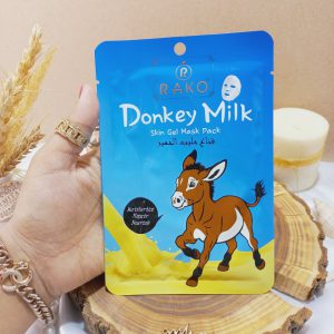 ماسک ورقه ای شیر الاغ راکو 30 گرمی مدل Donkey milk کد RK-901
