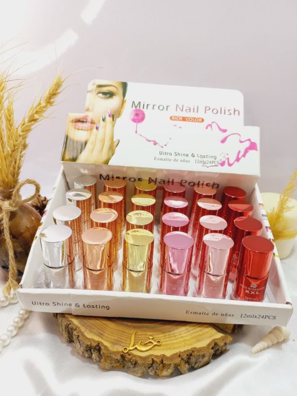 لاک آینه ای پرطرفدار نایلی پولیش NAIL POLISH کد Z9045