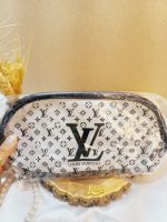 خرید کیف لوازم آرایشی لوییز ویتون شفاف سایز بزرگ LOUIS VUITTON