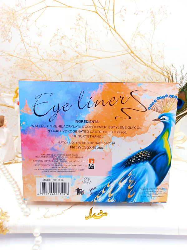 جعبه خط چشم ضد آب بی نظیر طاووس تایلامی TAILAIMEI کد E115