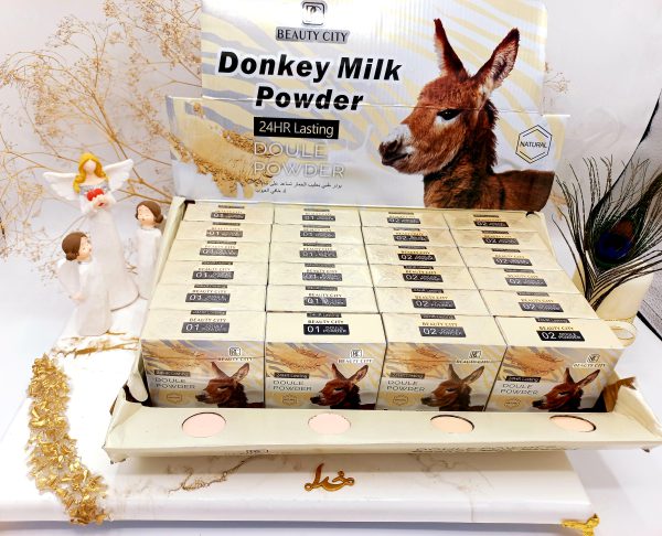 پنکک پرطرفدار 2 طبقه شیر الاغ Donkey Milk Powder برند بیوتی سیتی BEAUTY CITY کد 5127 2