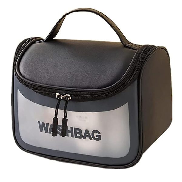 کیف آرایشی واشبگ بیضی مشکی سایز بزرگ WASHBAG 2
