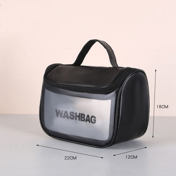 کیف آرایشی واشبگ بیضی مشکی سایز بزرگ WASHBAG 3