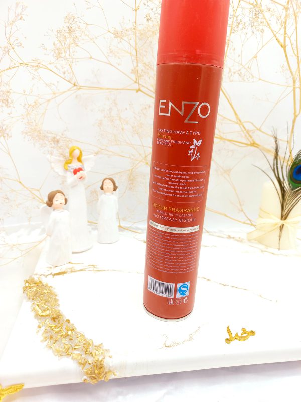 اسپری تافت مو با کیفیت انزو ENZO (درب قرمز) 420 میل کد 52200 2