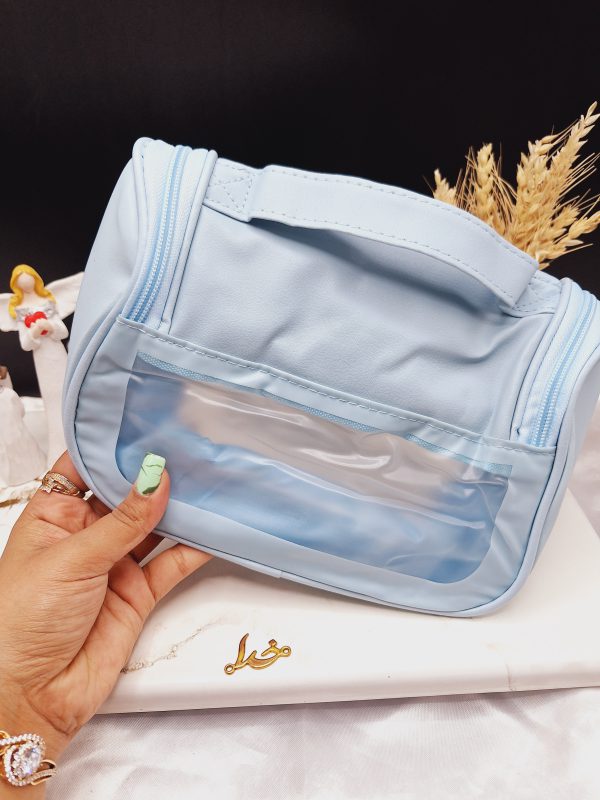 کیف آرایشی واشبگ بیضی آبی سایز بزرگ WASHBAG 2