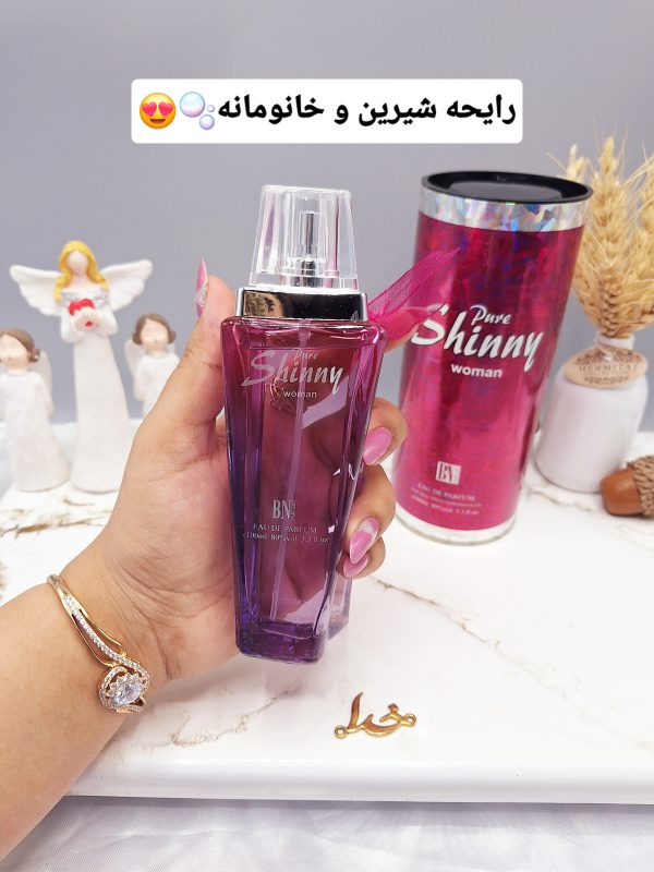 ادکلن زنانه Pure Shinny woman قوطی صورتی کد 8003 1