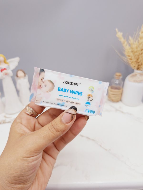 دستمال مرطوب 8 تایی BABY WIPES کد 8087 (فروش دونه ای) 1