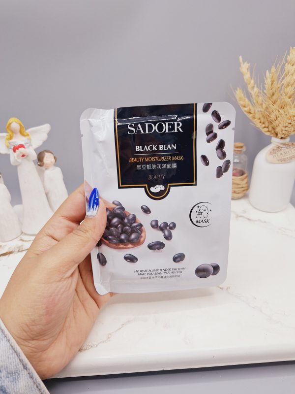 ماسک ورقه ای لوبیا سیاه سادور SADOER Black Bean Mask 1